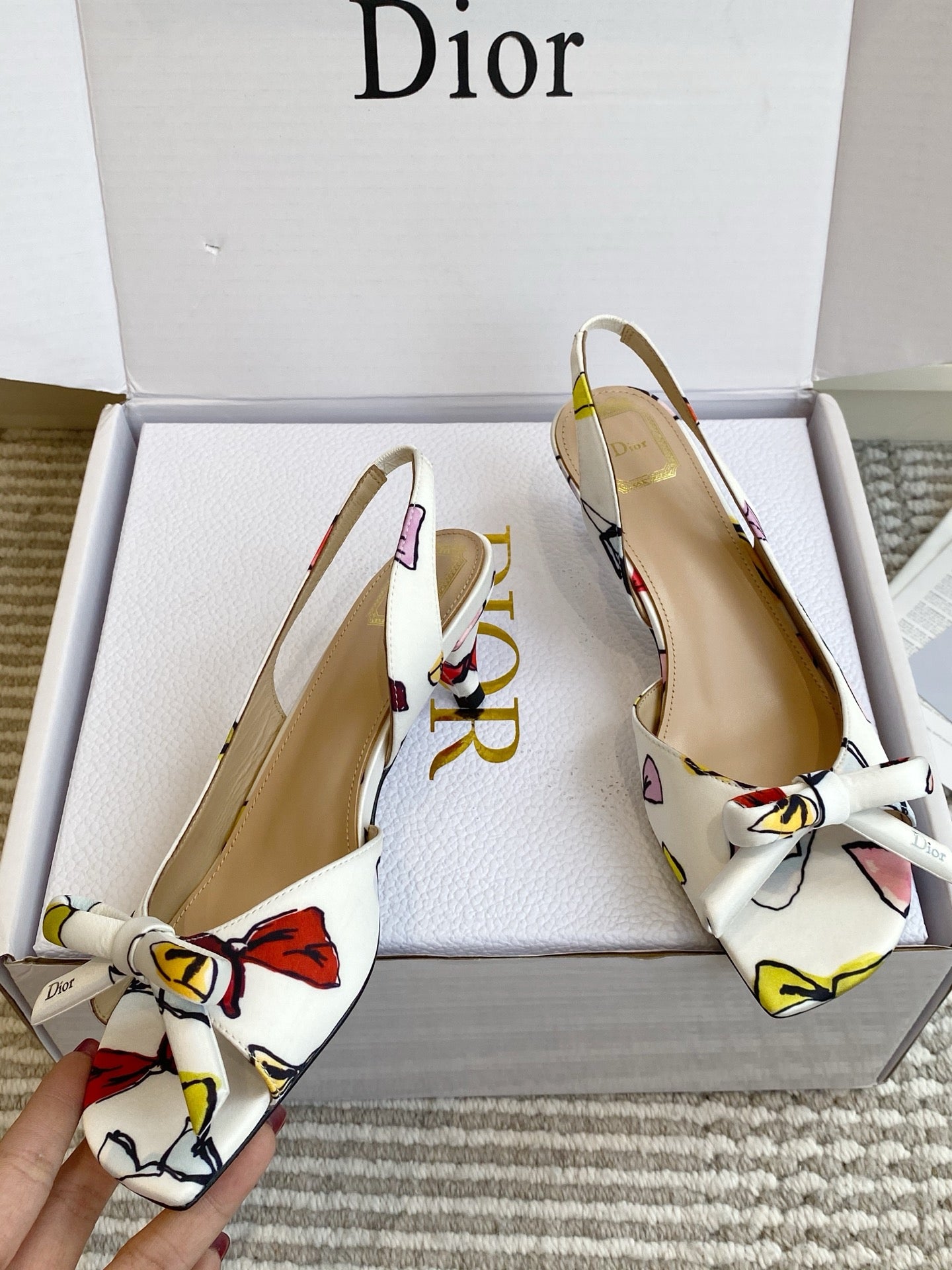 Dior 2026 Bow Sandal Lambskin 909652