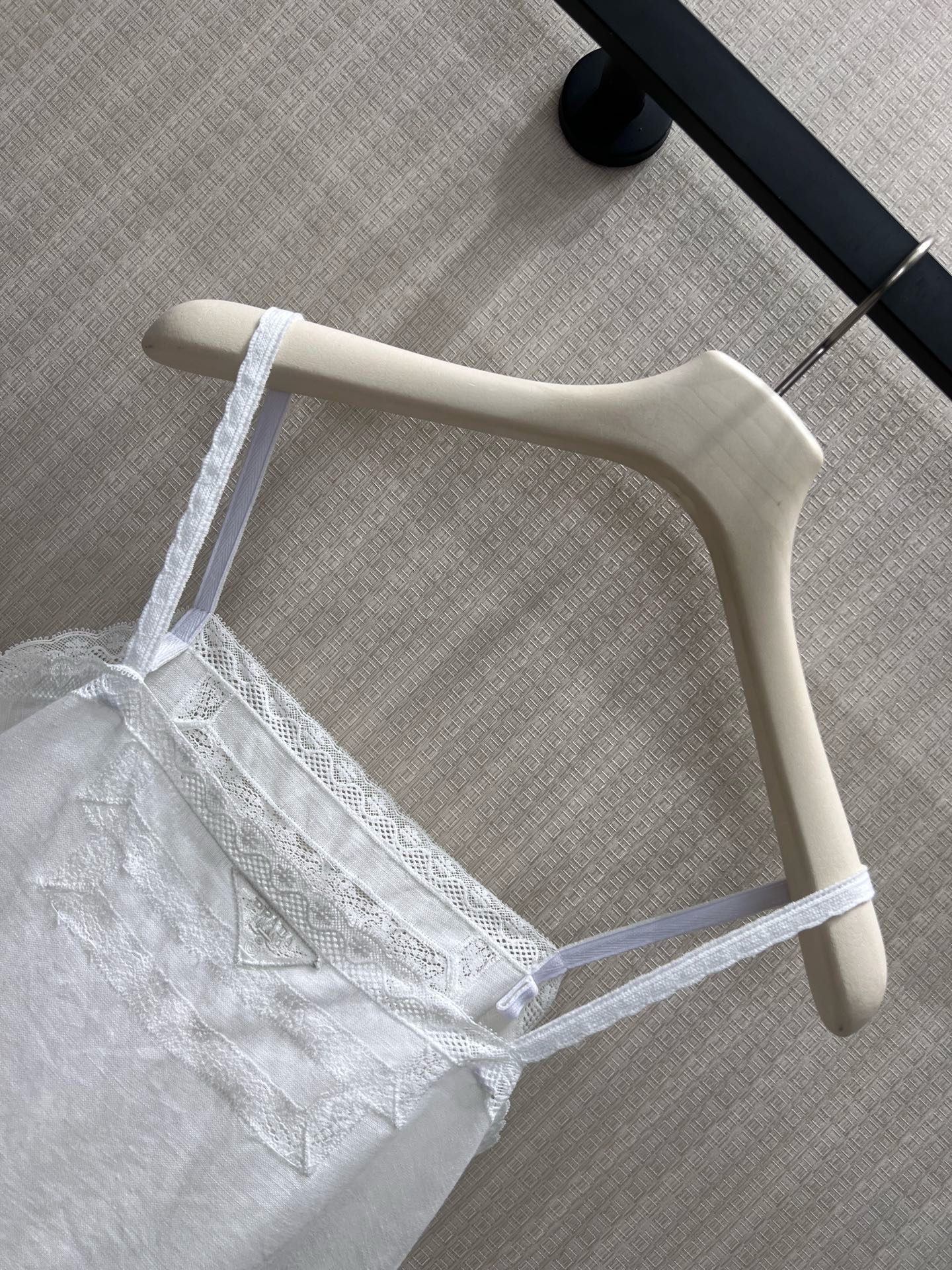 Prada 2026 Strappy Dress White Linen 400574