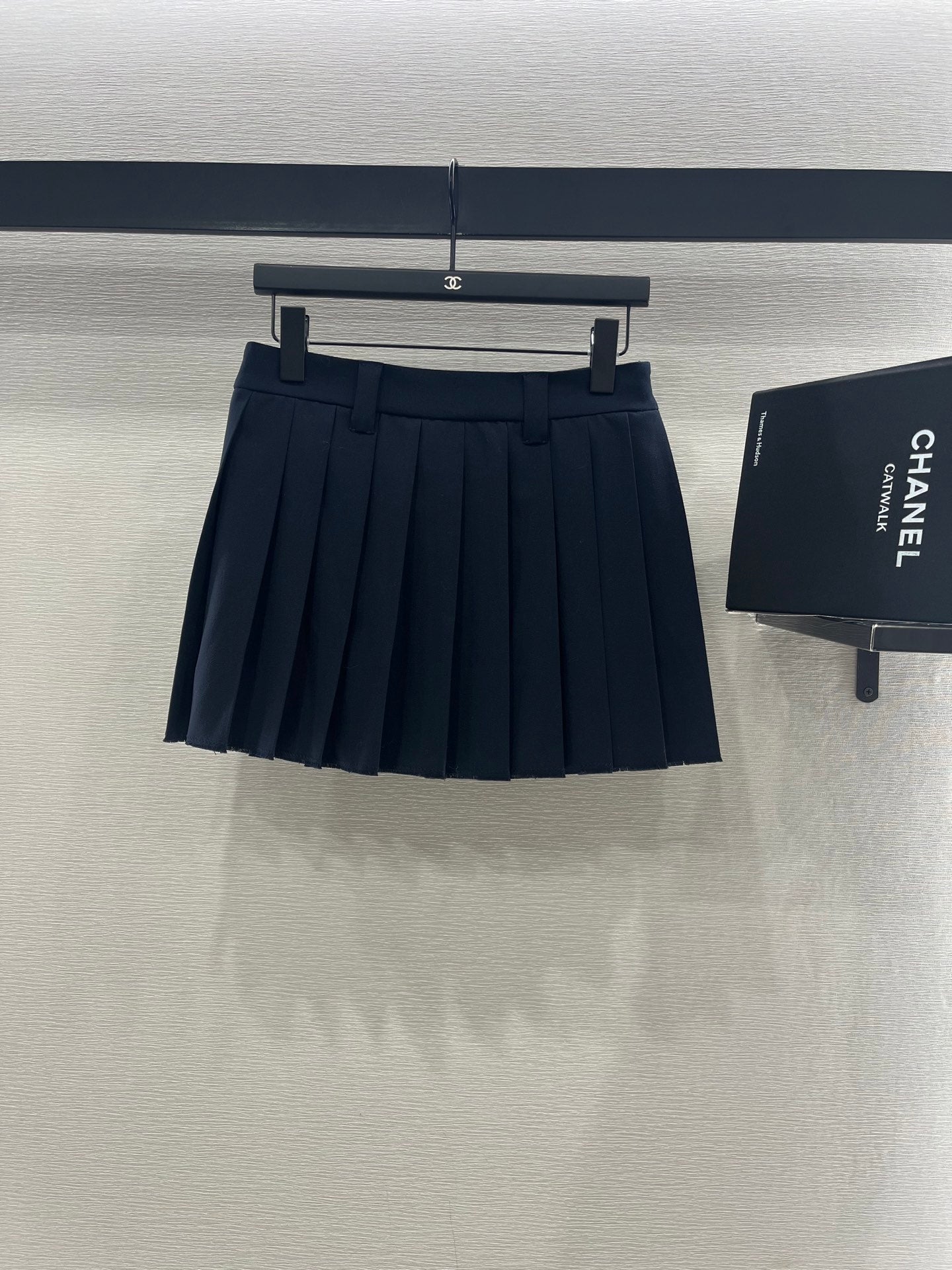 Miu Miu 25 Crop Top Wool Set Navy Blue 283087