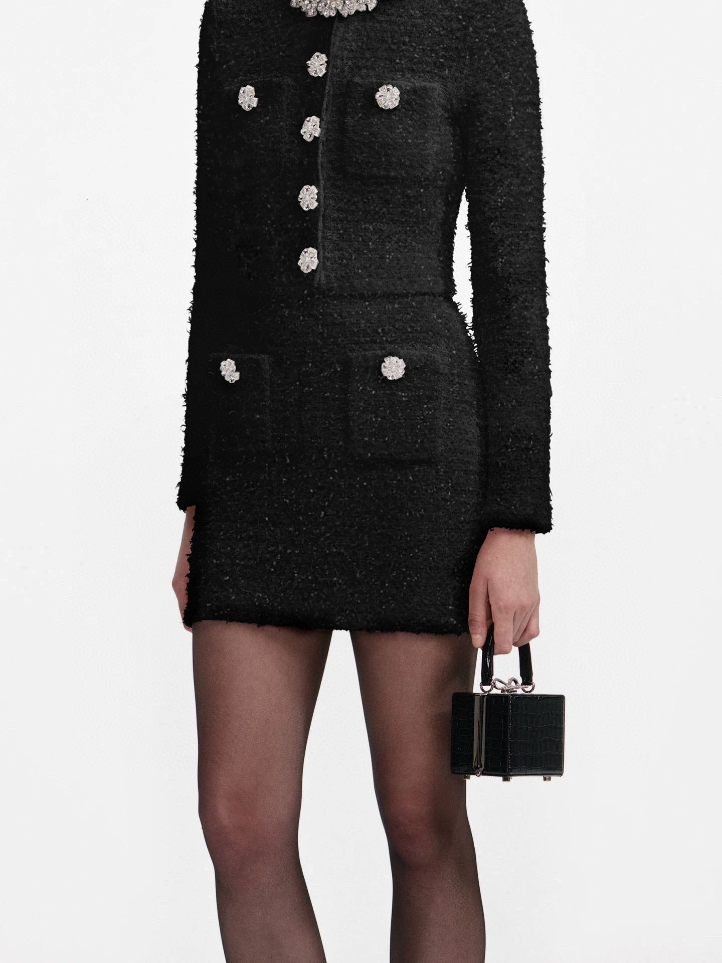CC 25 knitted Cardigan Black Tweed 59490520