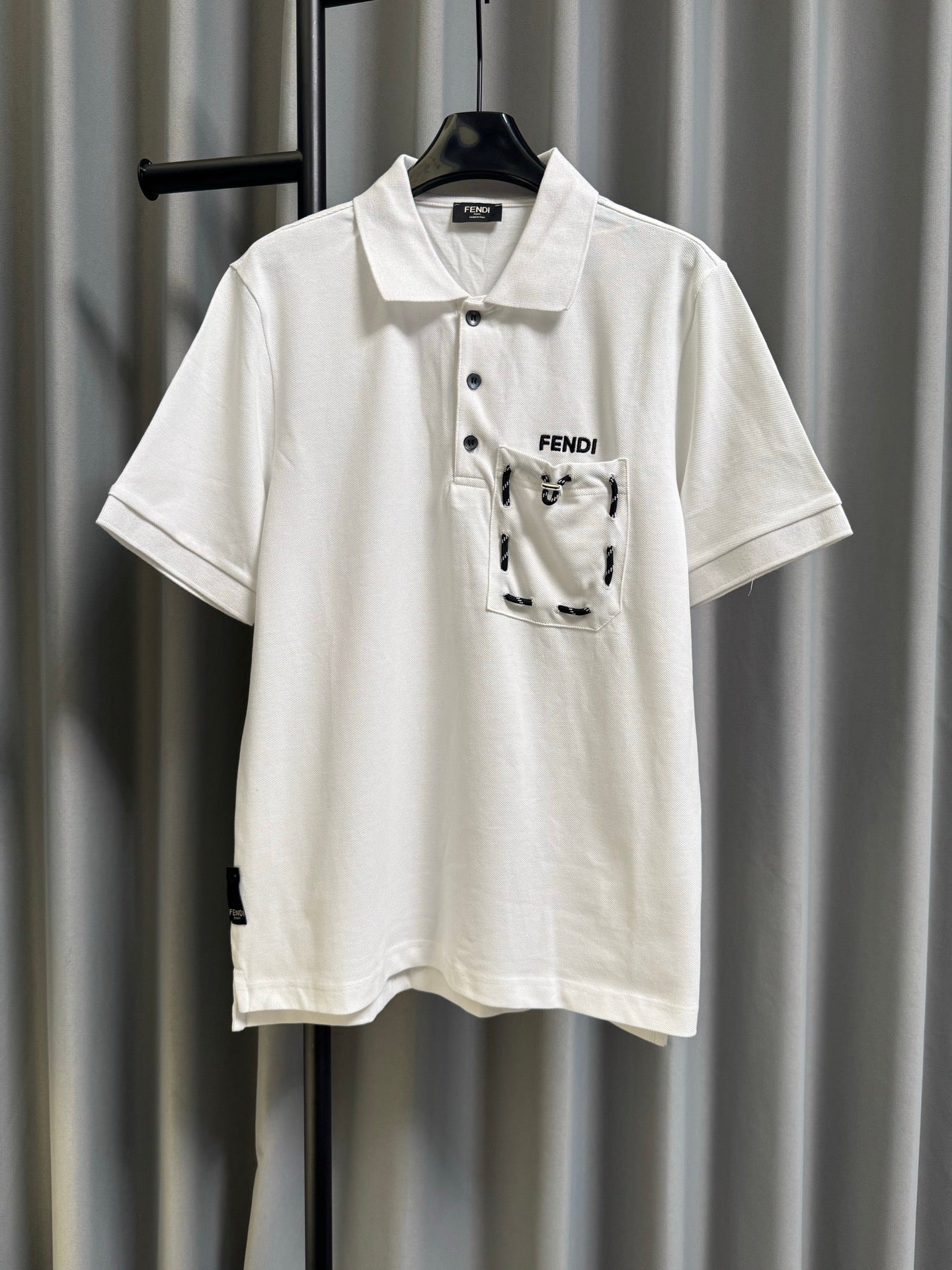 Fendi 2026 Men's Short-Sleeve Polo Shirt Cotton 830414