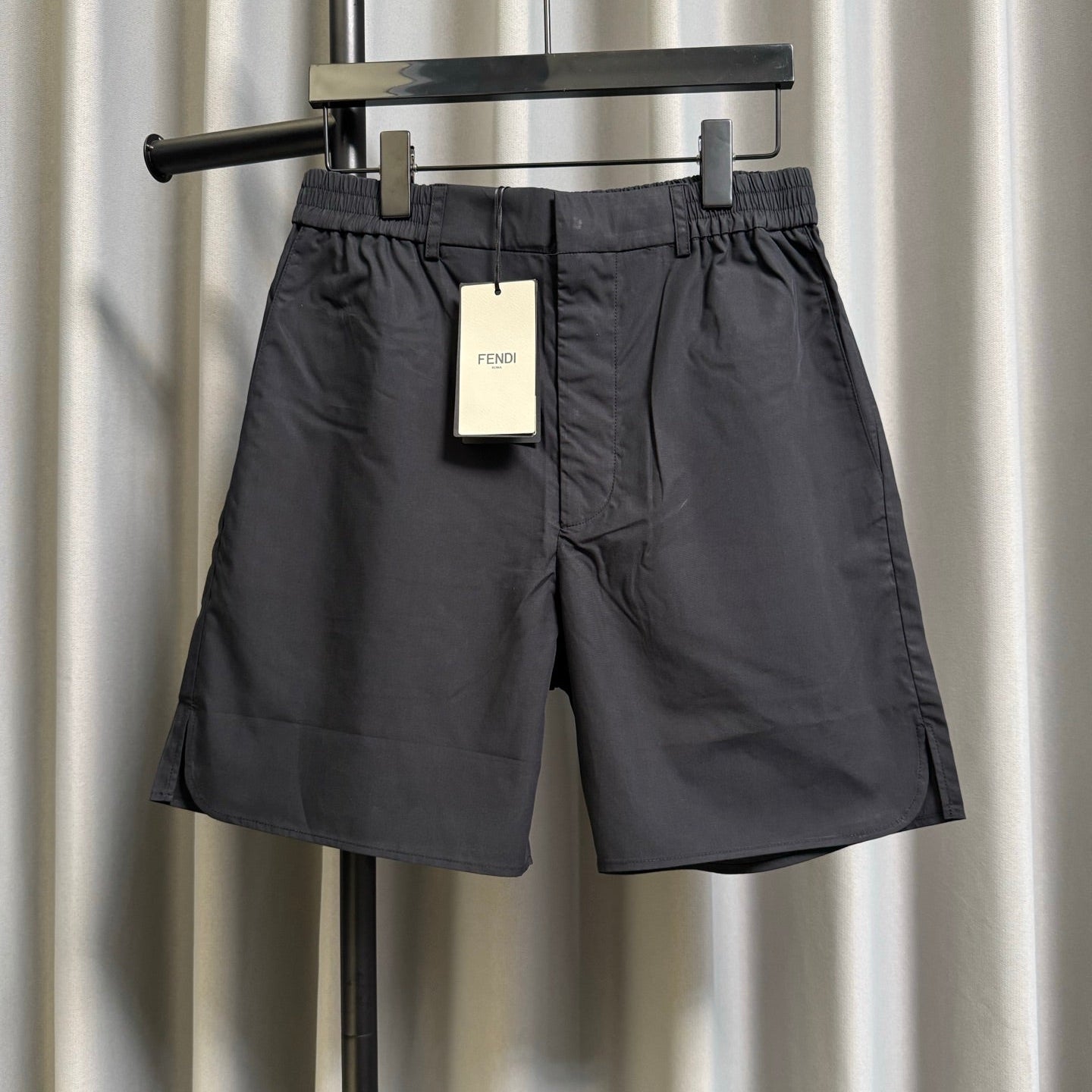 Fendi 2026 Men's Casual Shorts Black Polyester Nylon 830401