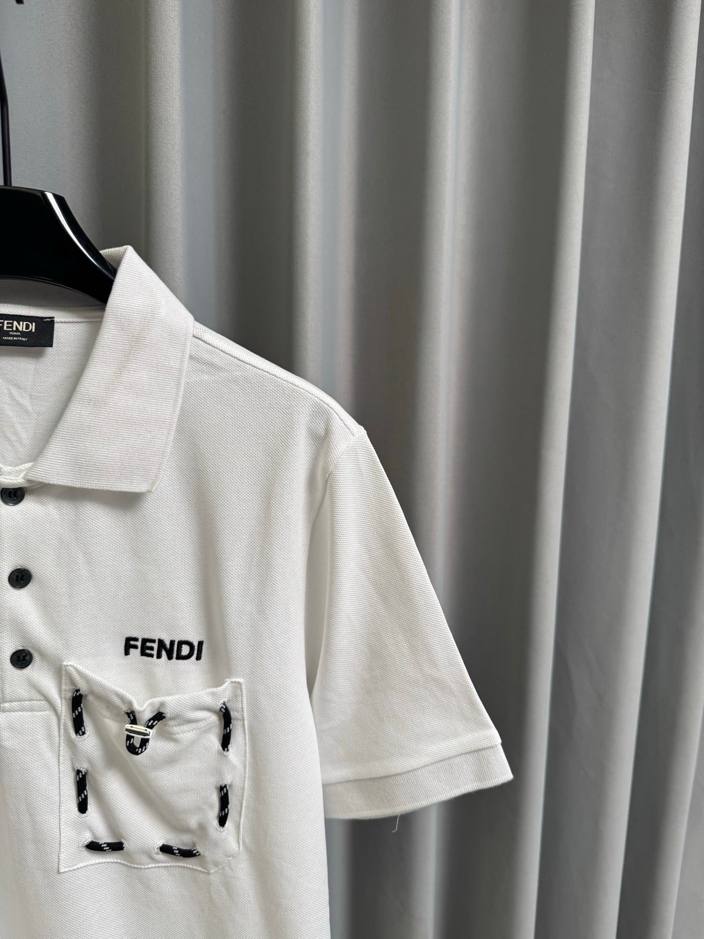 Fendi 2026 Men's Short-Sleeve Polo Shirt Cotton 830414
