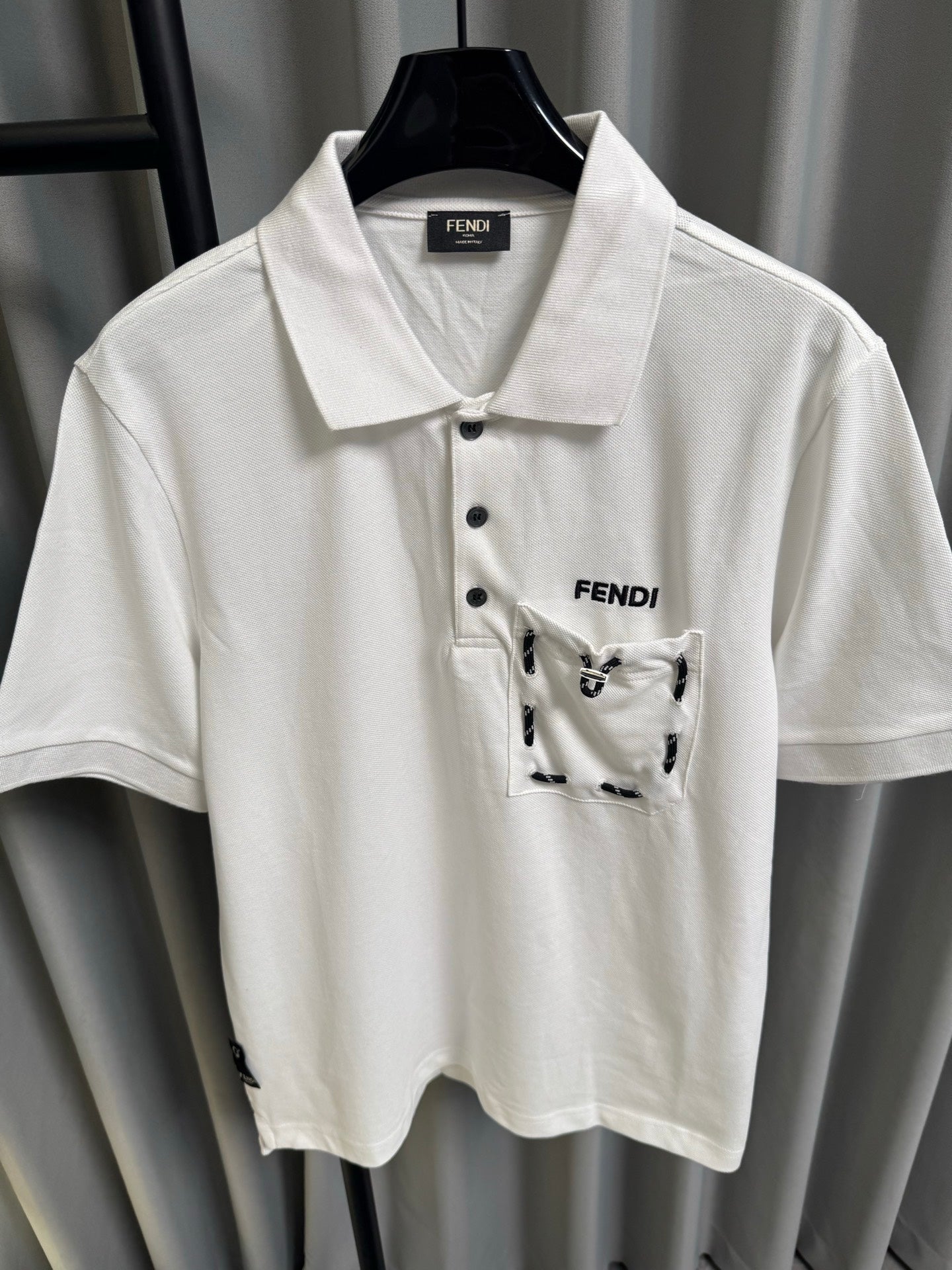 Fendi 2026 Men's Short-Sleeve Polo Shirt Cotton 830414