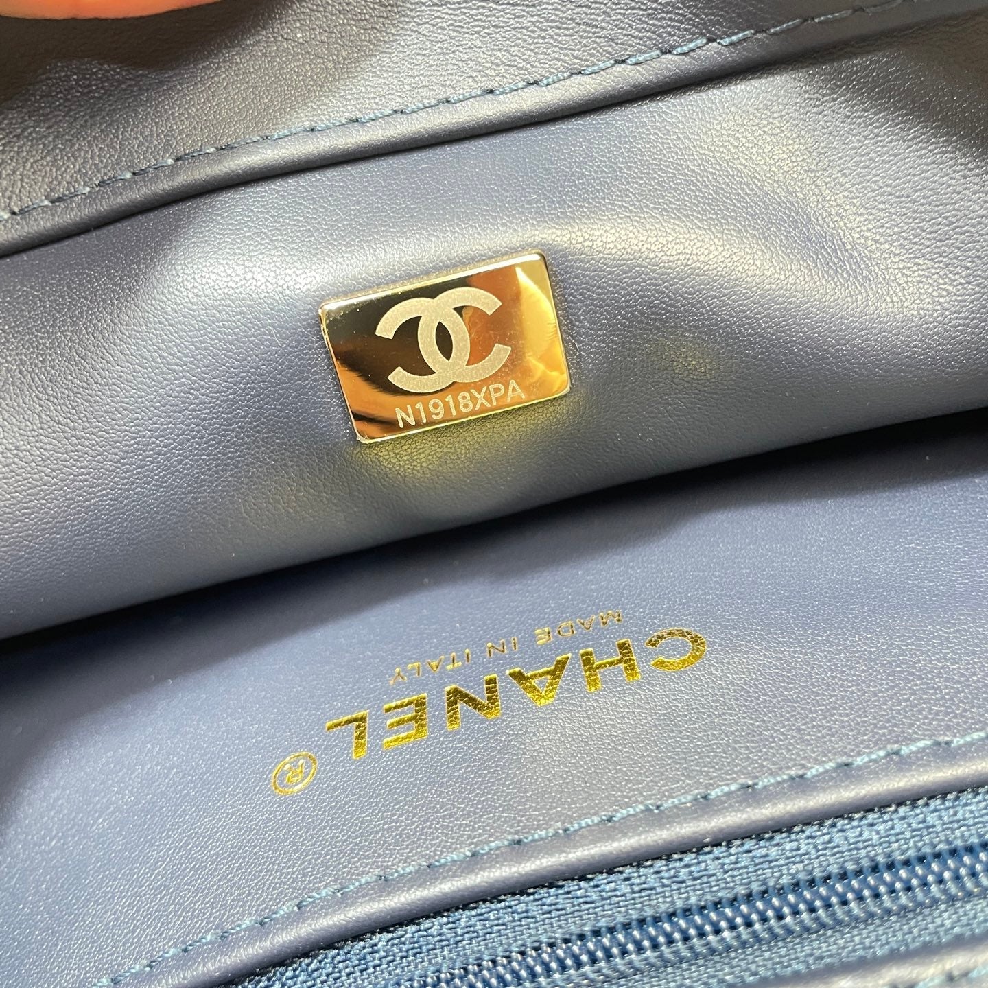 Chanel 2026 Horizontal Coco Handle 30cm Demin Blue Fabric