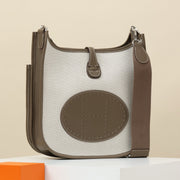 High-end Hermes 2026 Evelyne III Bag 30cm Clemence Calfskin Canvas