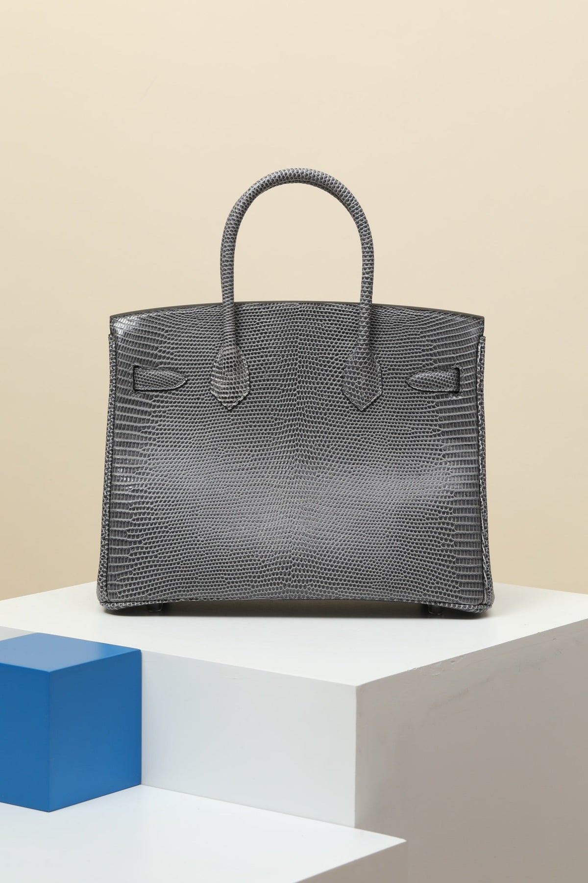 High-end Hermes 2026 Birkin Bag 30cm Gris Fonce Lizard Skin