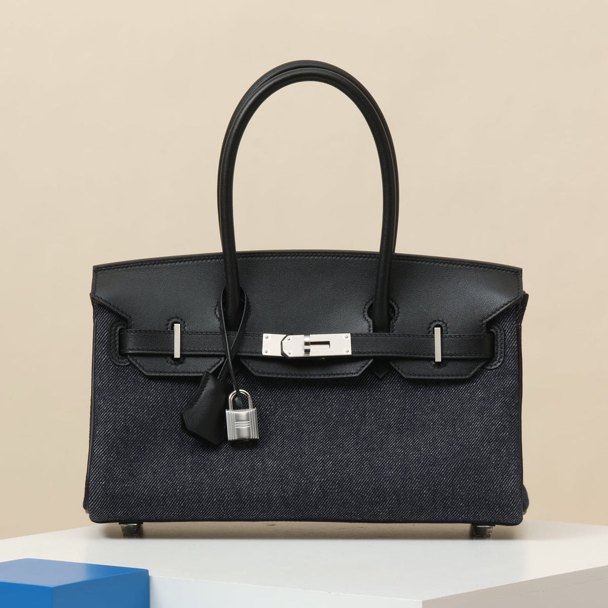 High-end Hermes 2026 Shoulder Birkin Light 29cm Swift Calfskin And Canvas