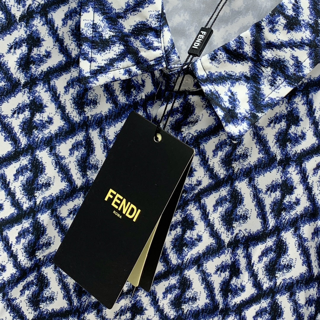 Fendi 2026 Men's Short-Sleeve Shirt Set Fabric 799290