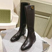 Gucci Boots Black Sheepskin 484873