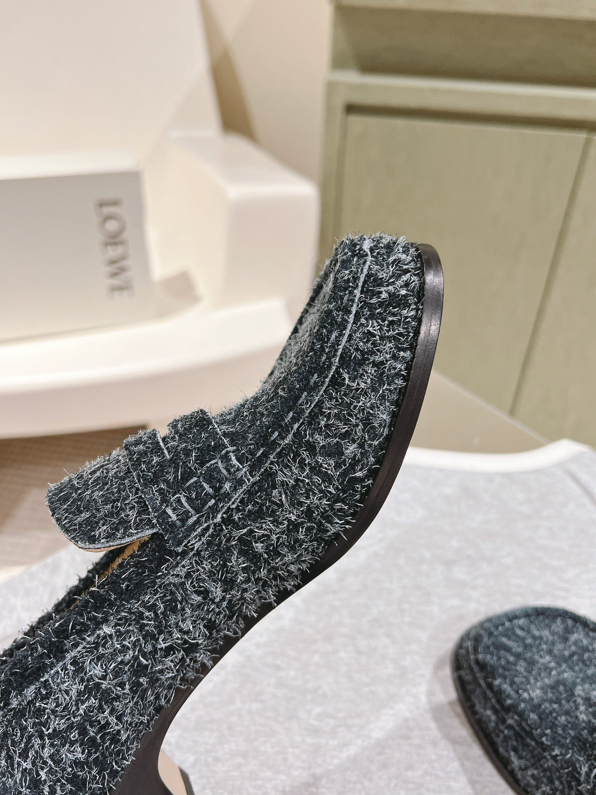 Loewe 2026 Campo Loafers Wool 653950