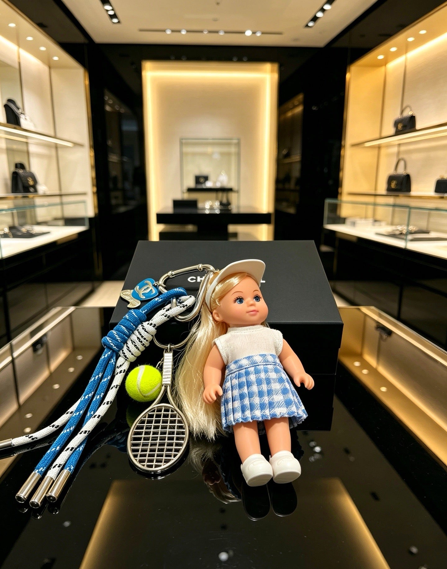 Chanel Tennis-themed Doll Bag Charm