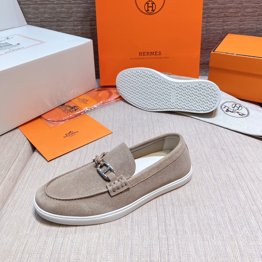 HM Men's Ignacio Loafer Beige Suede 713056