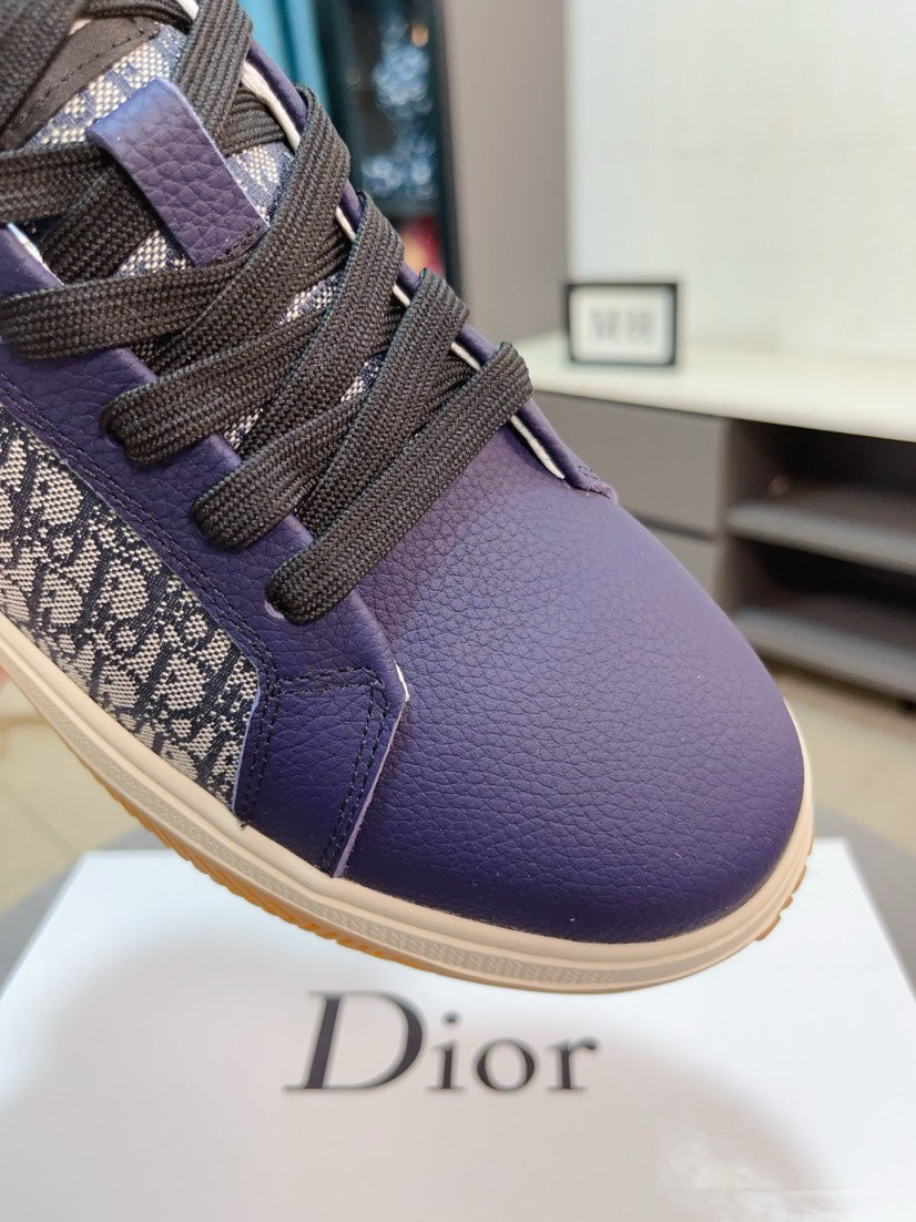 CD RETRO SNEAKER COBALT CALFSKIN
