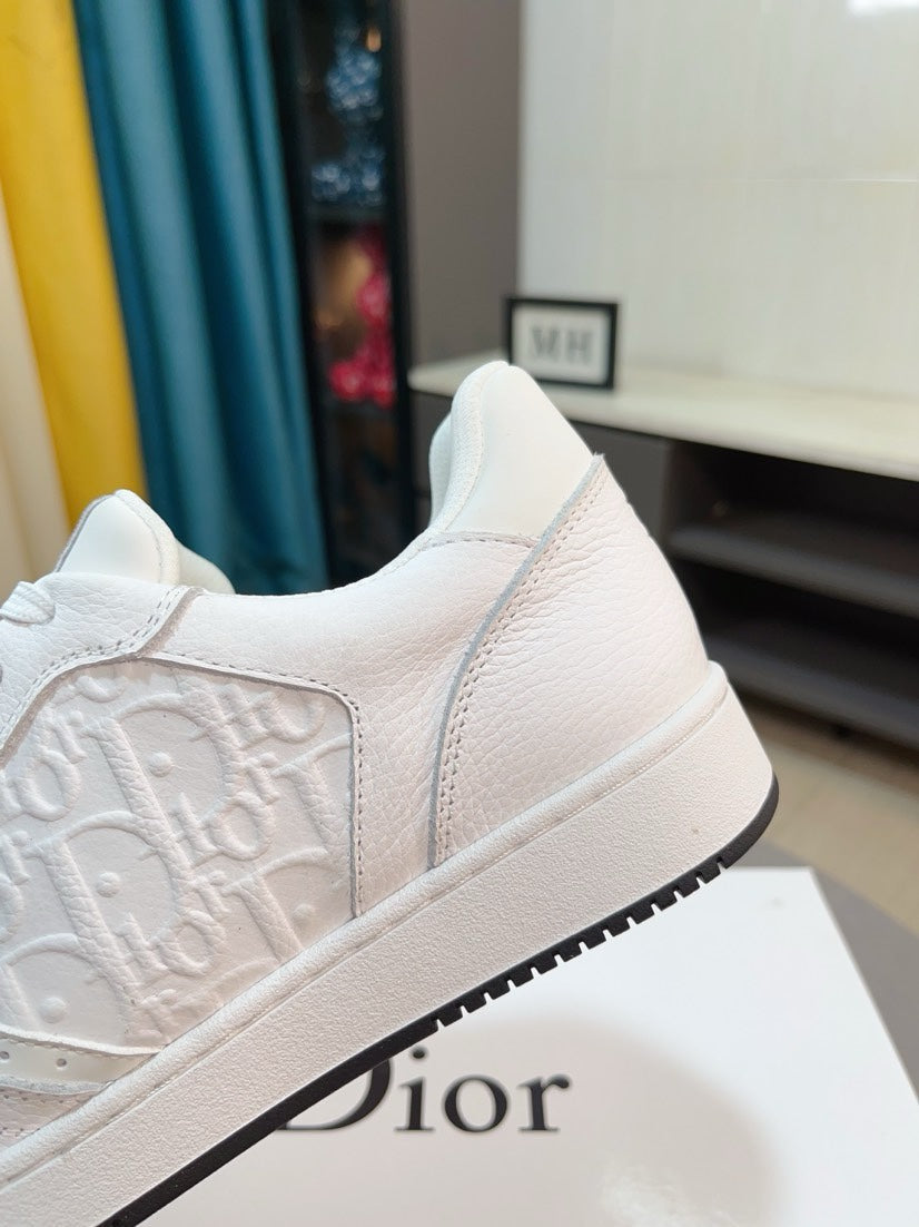 CD B27 LOW-TOP SNEAKER WHITE MONOGRAM CALFSKIN