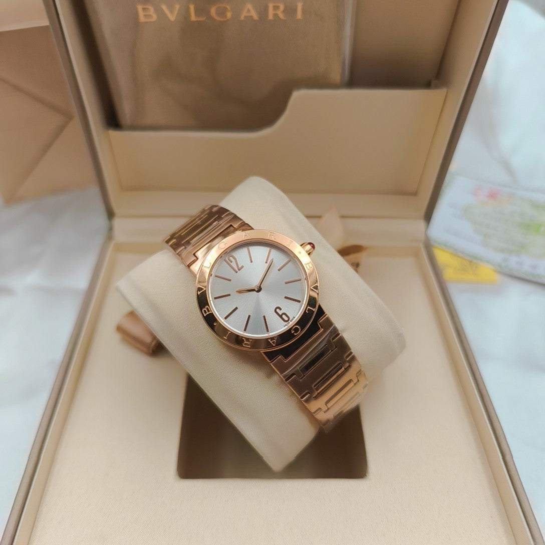 BVLGARI 33mm Pink Gold Case