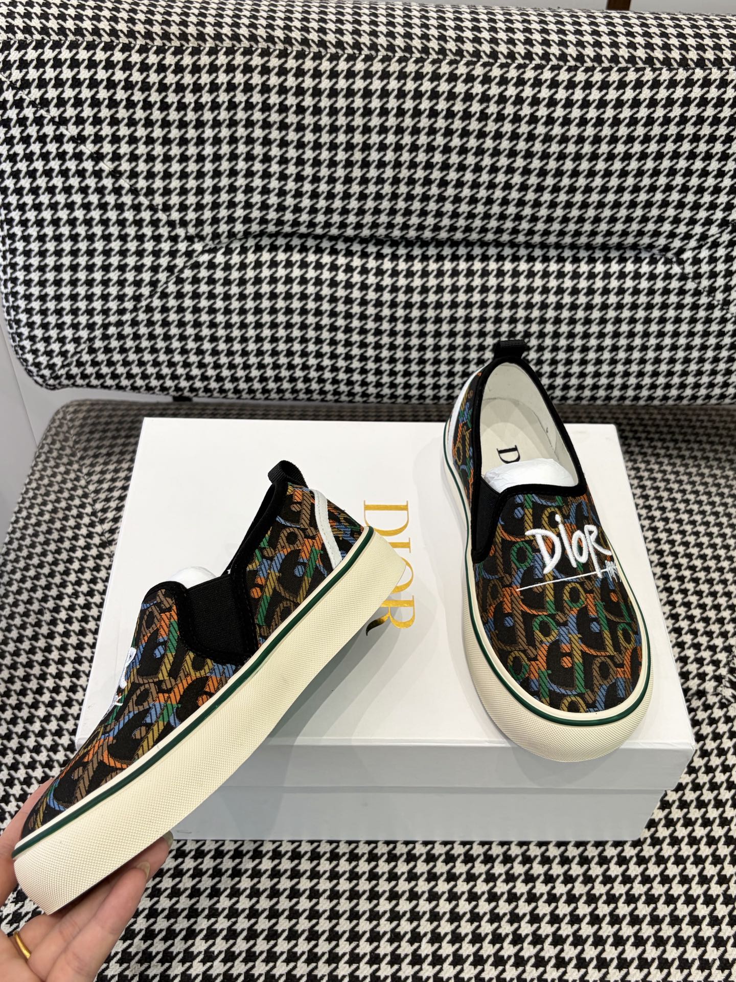 Dior 2026 Slip-on Sneaker Fabric Leather 910944
