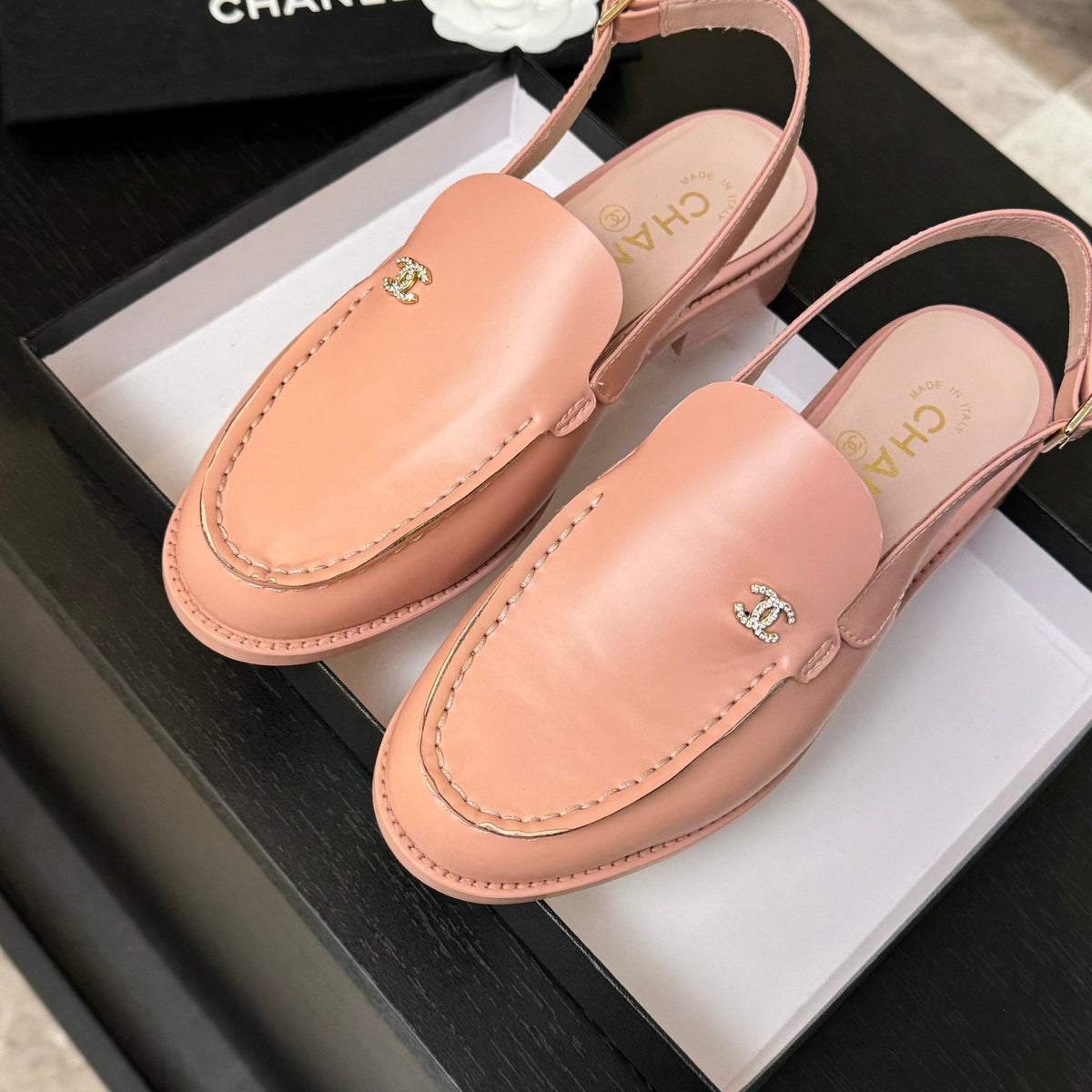 CC 25C Slingback Loafer Pink Patent Leather
