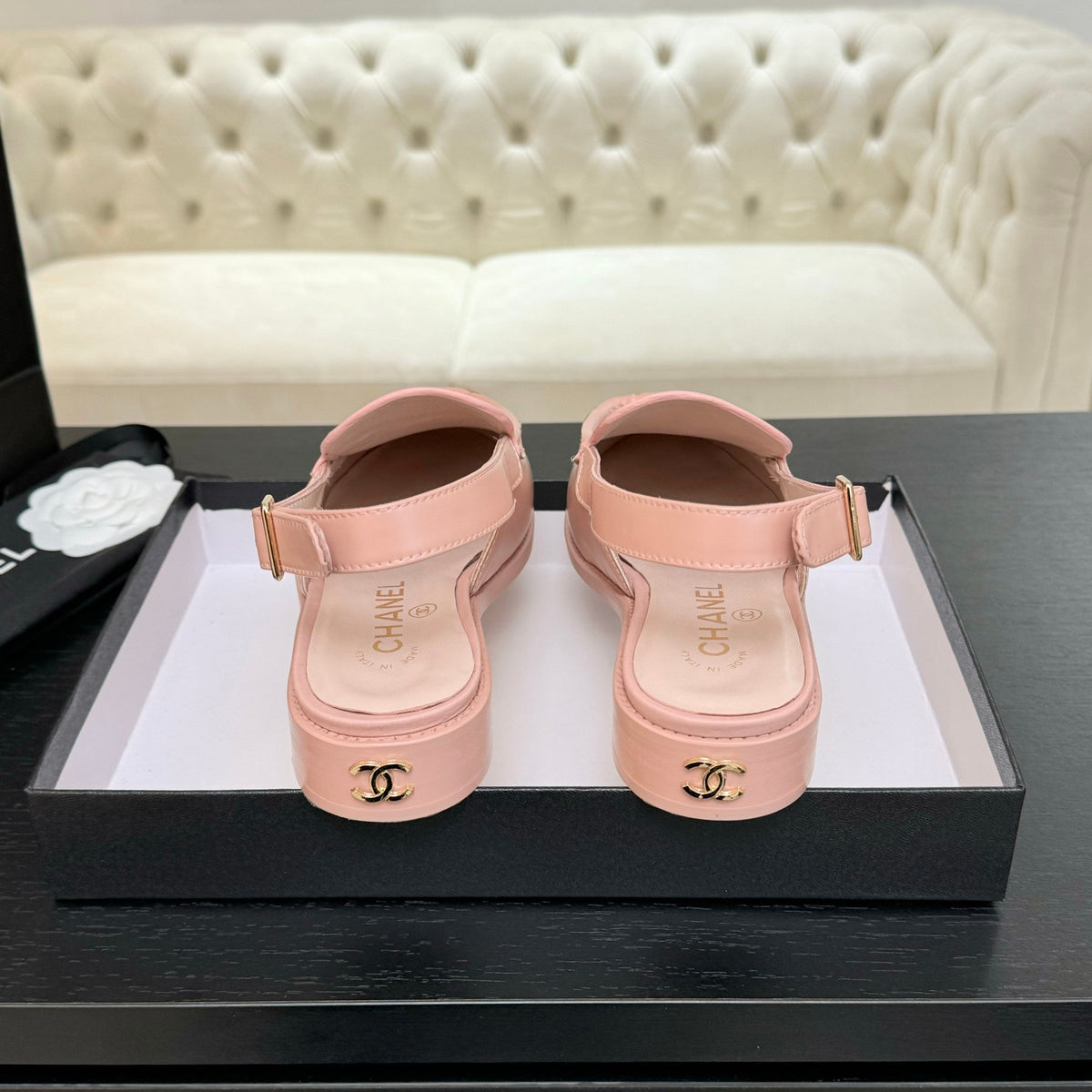 CC 25C Slingback Loafer Pink Patent Leather