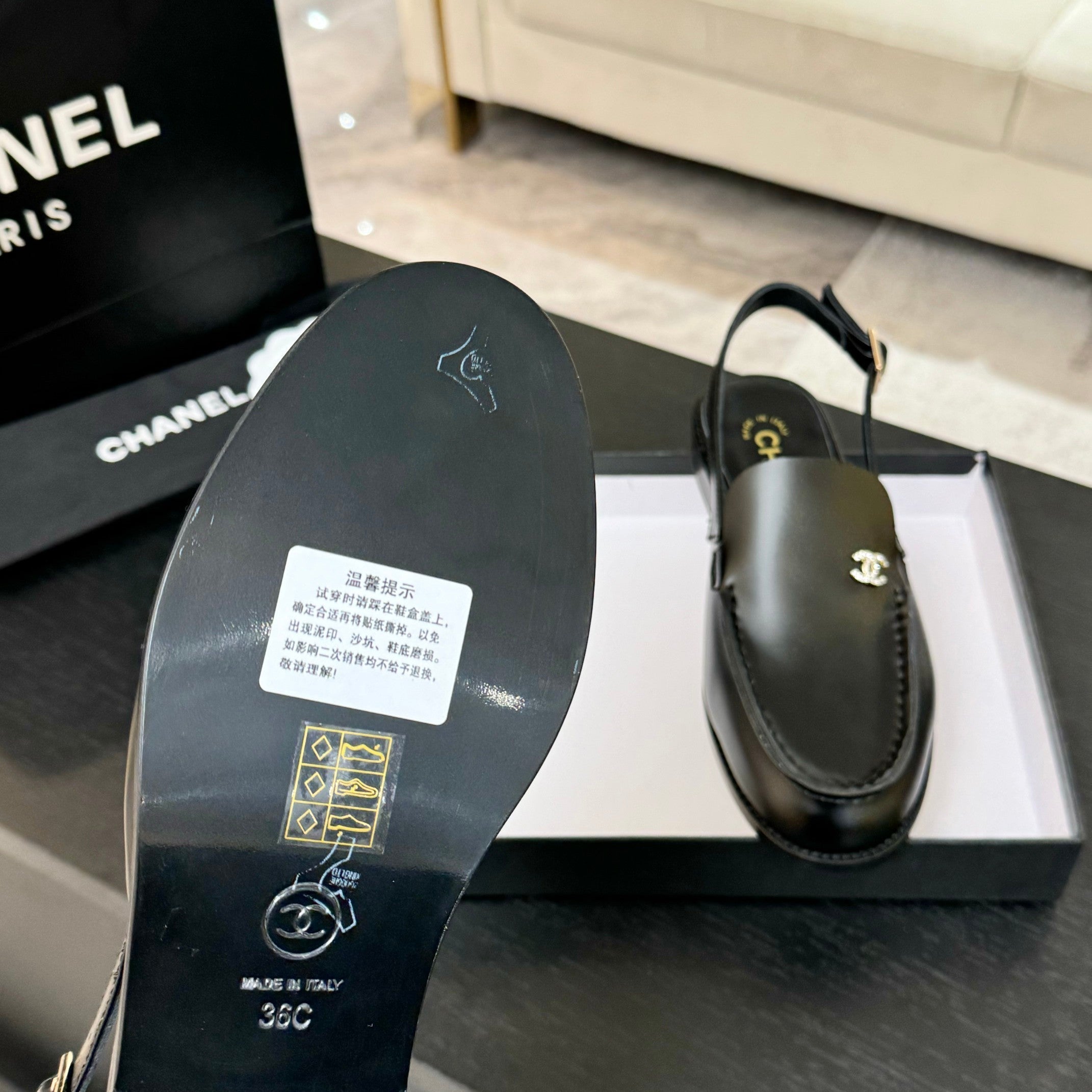 CC 25C Slingback Loafer Patent Leather
