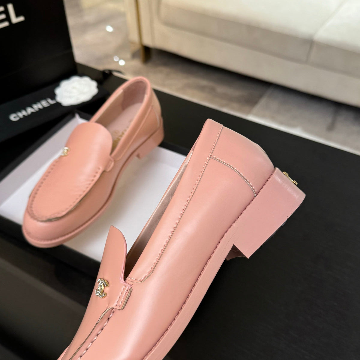 CC 25C Moccasins Pink Patent Leather