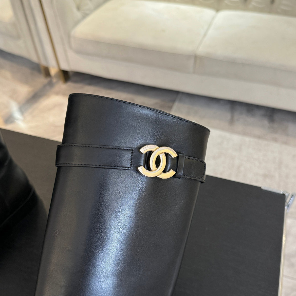 Chanel 2026 Chain Riding Boot Sheepskin 958097
