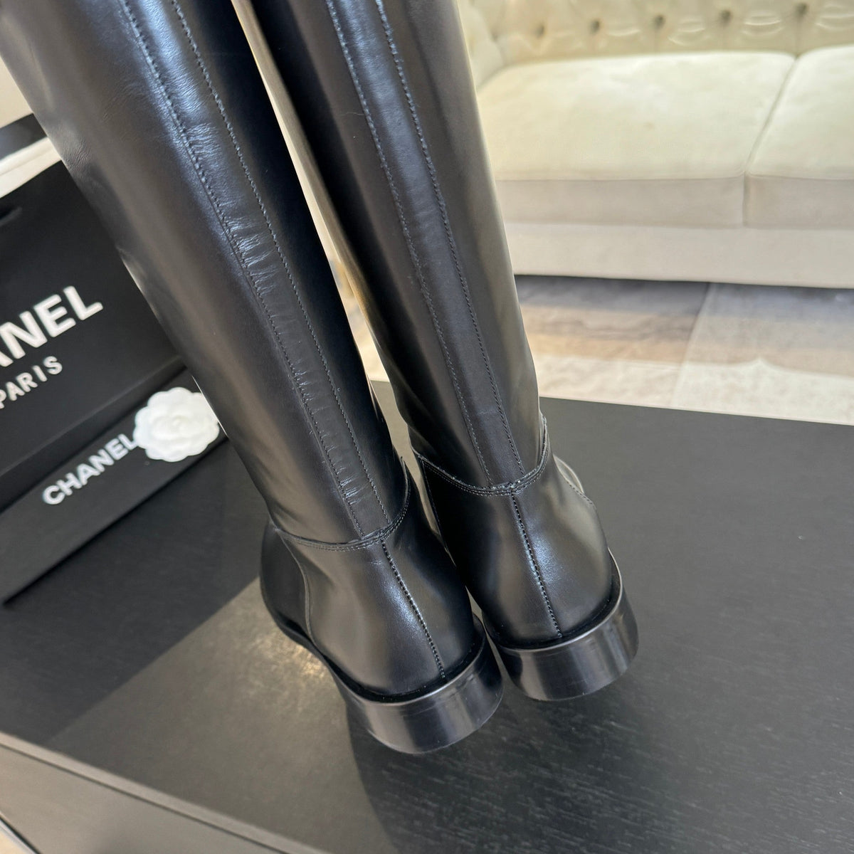 Chanel 2026 Chain Riding Boot Sheepskin 958097