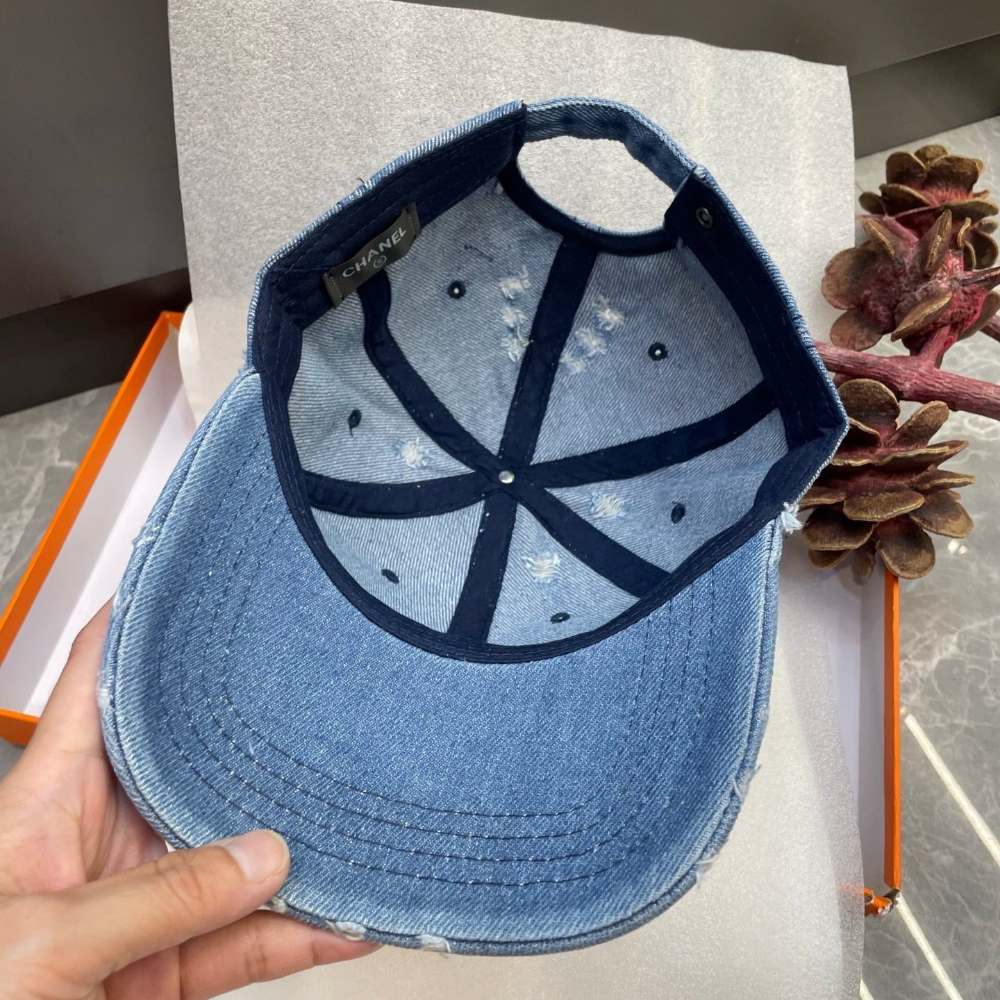 Chanel Denim Baseball Cap 213487