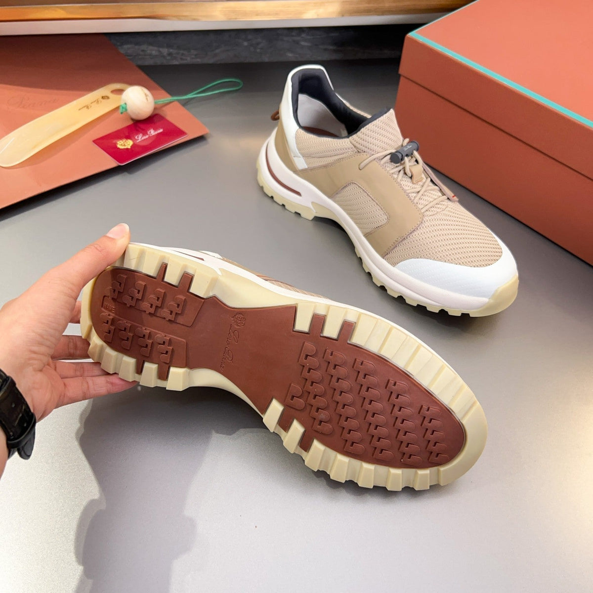 LP TRAIL HIKER WALK SNEAKER TAWNY MESH BREATHABLE