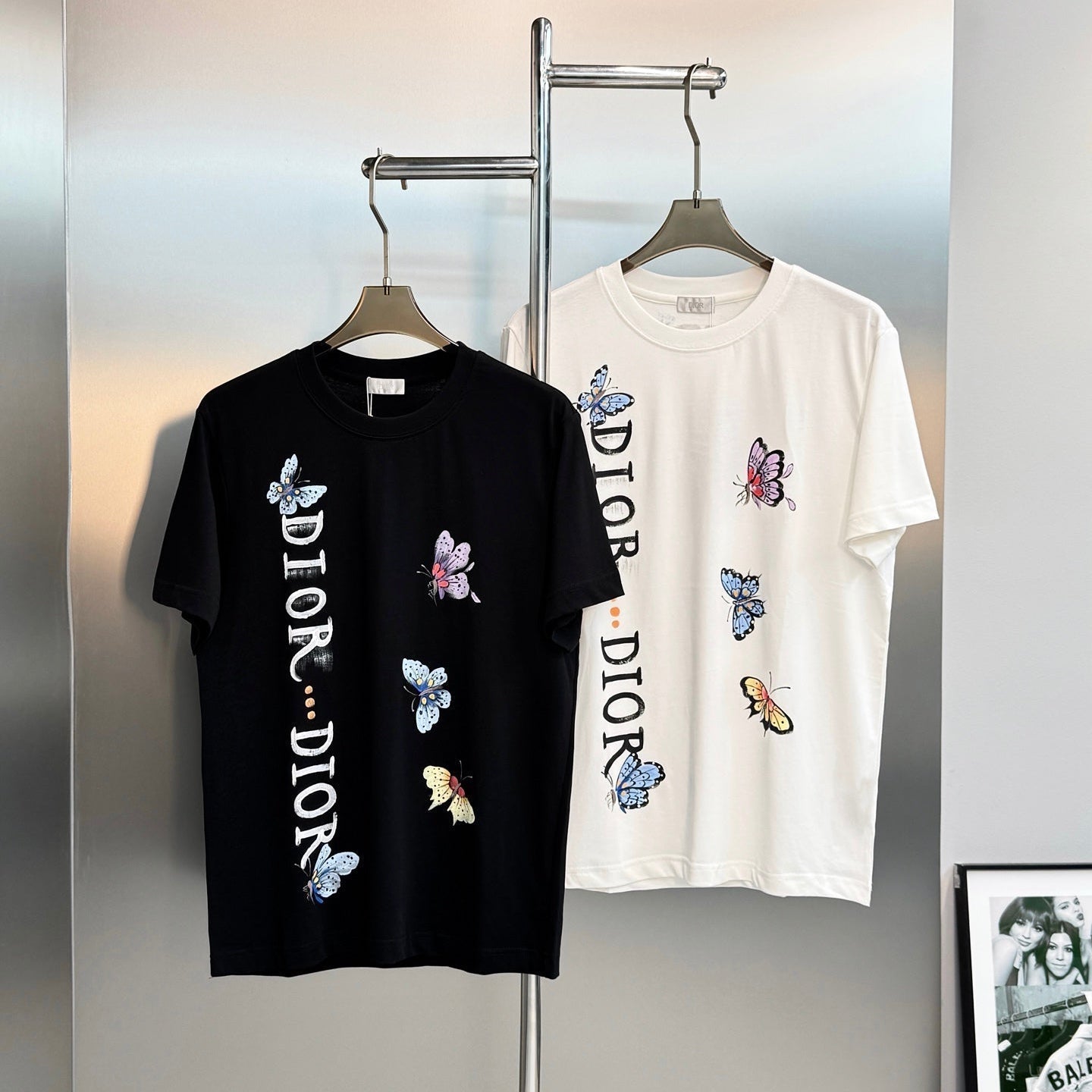 CD 2026 Streetwear T-shirt Butterfly Cotton 316509