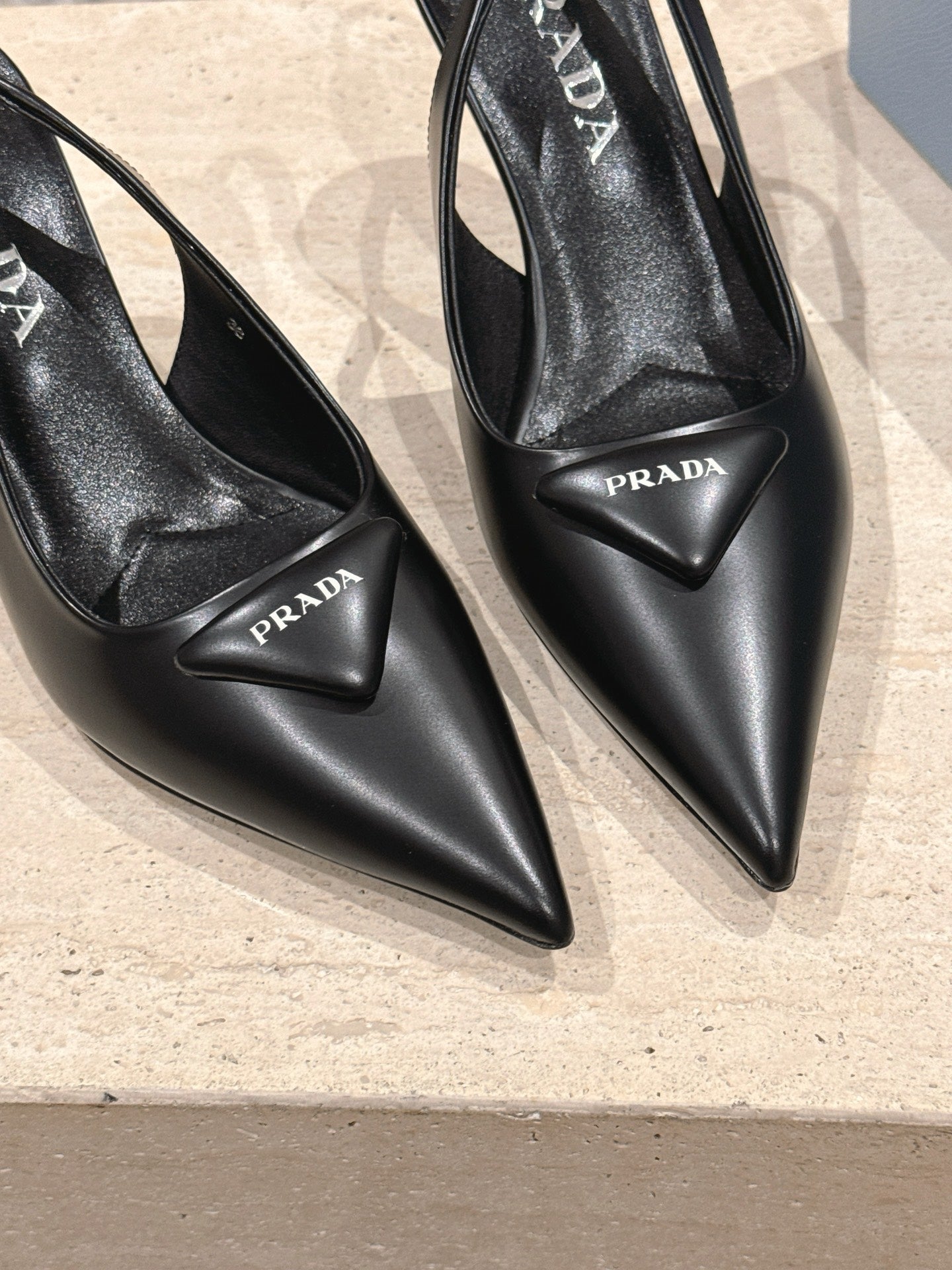 Prada 2026 Slingback Black Lambskin 630762