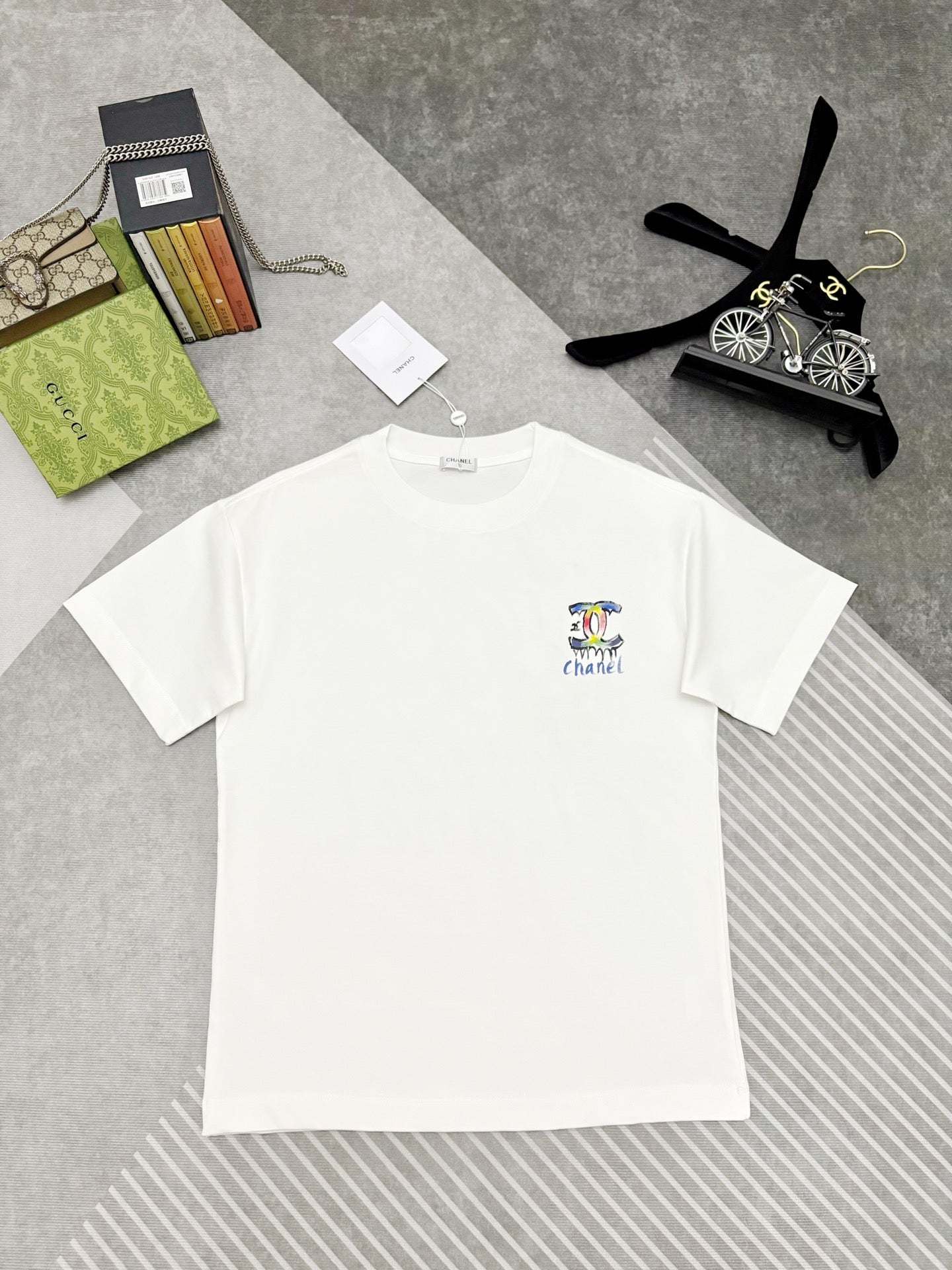 CC 2026 Short-Sleeve T-Shirt Rainbow Graffiti Cotton 431014