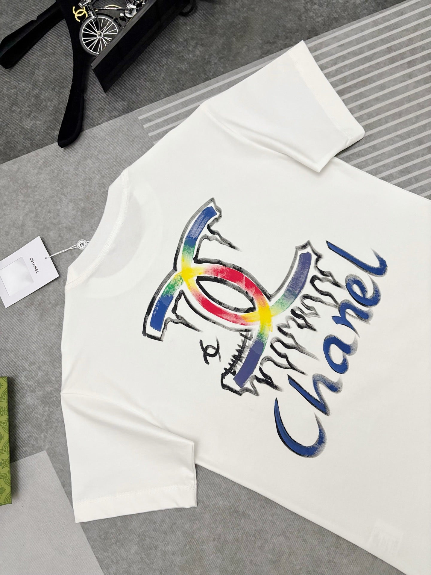 CC 2026 Short-Sleeve T-Shirt Rainbow Graffiti Cotton 431014