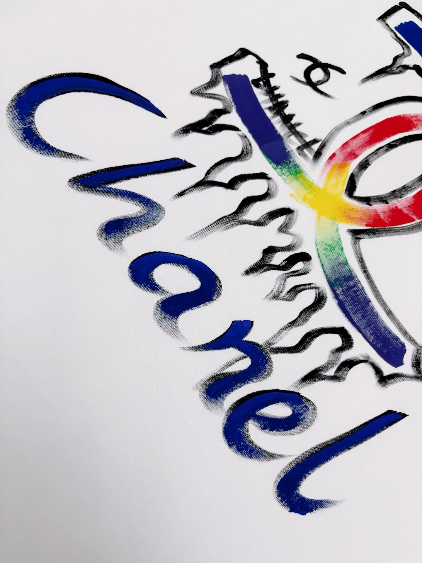CC 2026 Short-Sleeve T-Shirt Rainbow Graffiti Cotton 431014