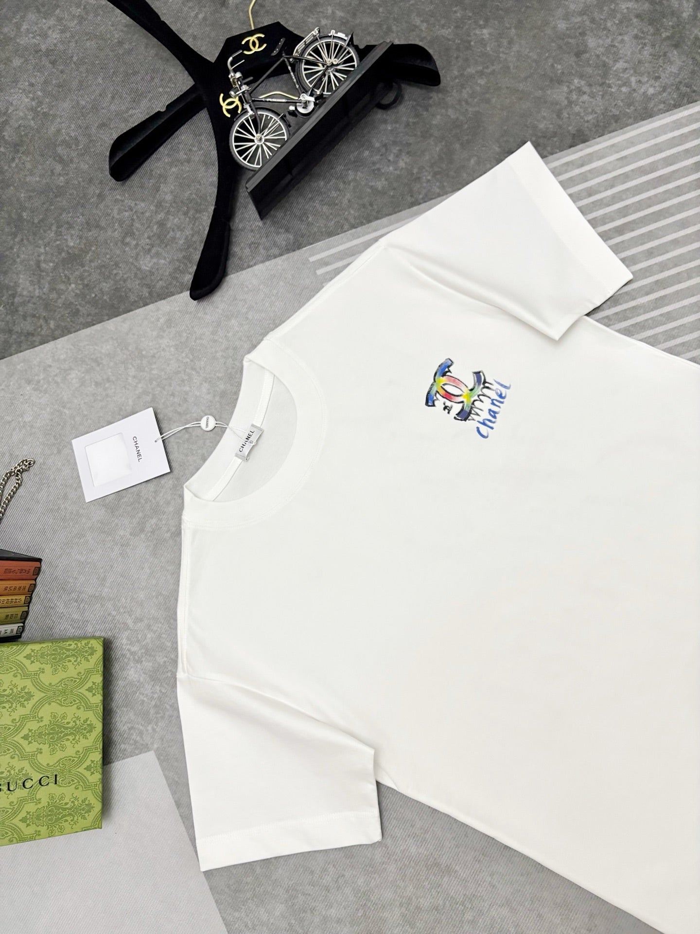 CC 2026 Short-Sleeve T-Shirt Rainbow Graffiti Cotton 431014