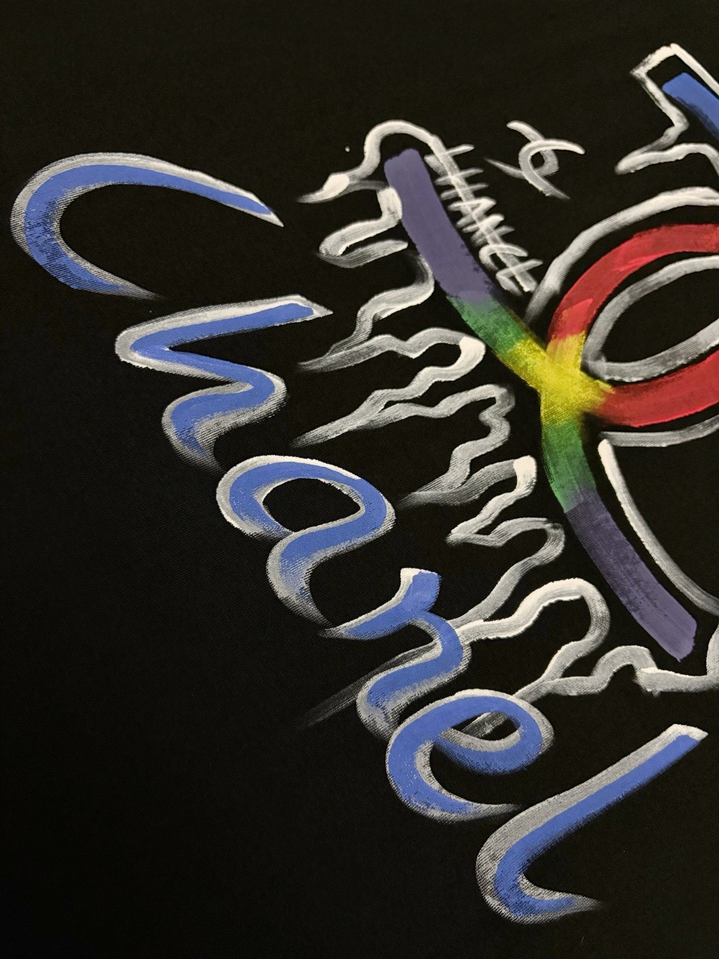 CC 2026 Short-Sleeve T-Shirt Rainbow Graffiti Cotton 431014