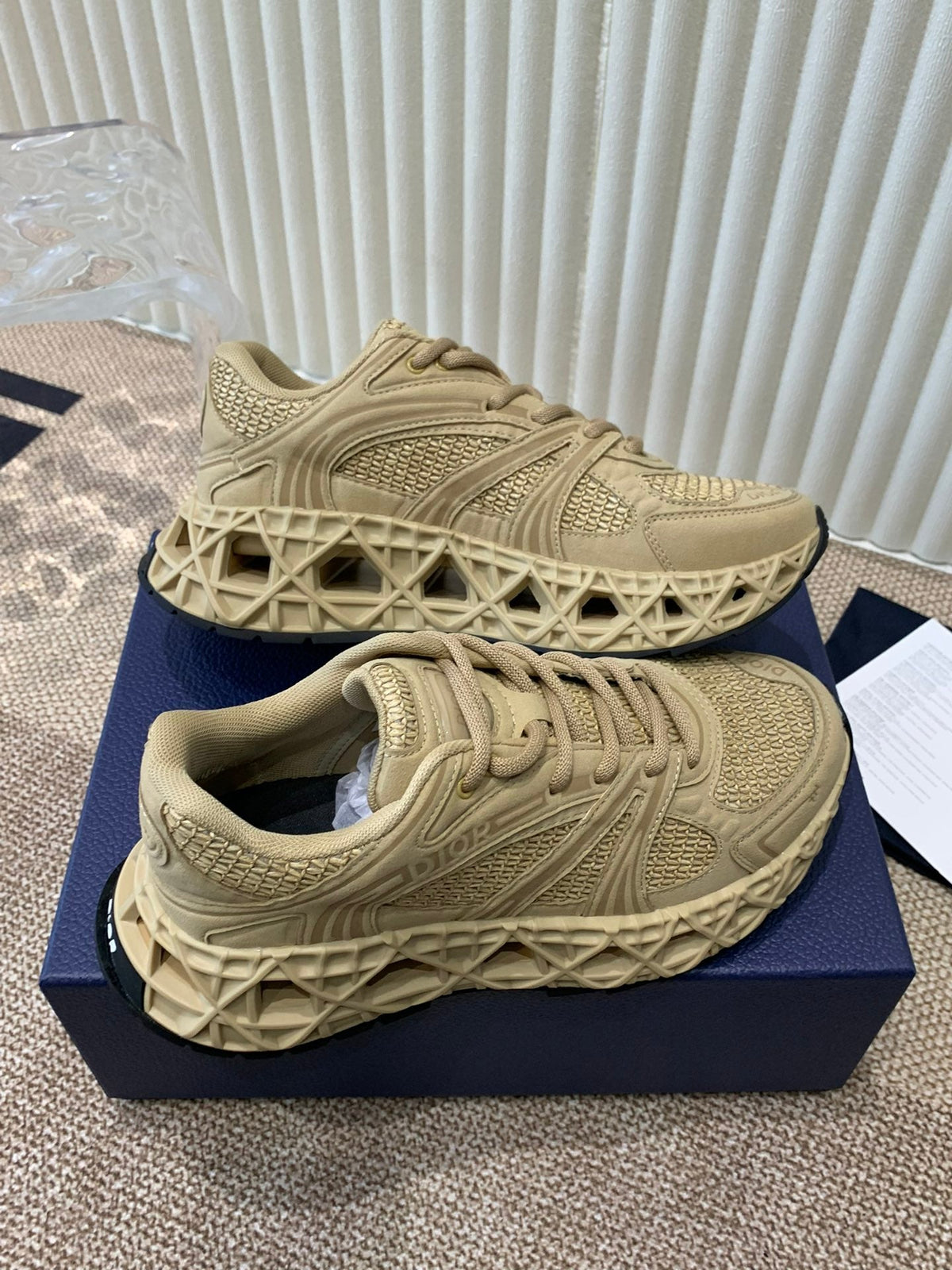 CD Sneaker B35 In Dark Beige Suede And Fabric 113125