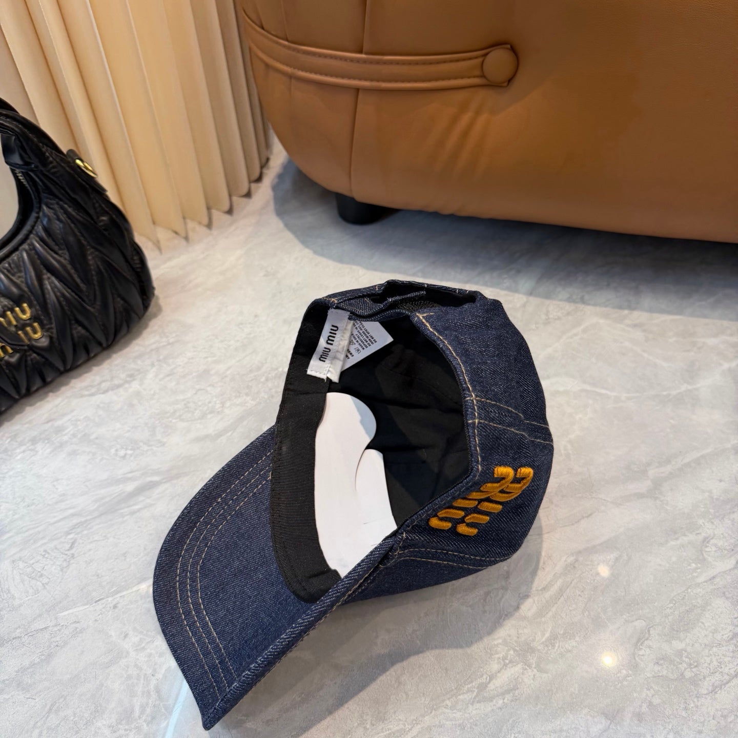 Miumiu Denim Baseball Cap 360759