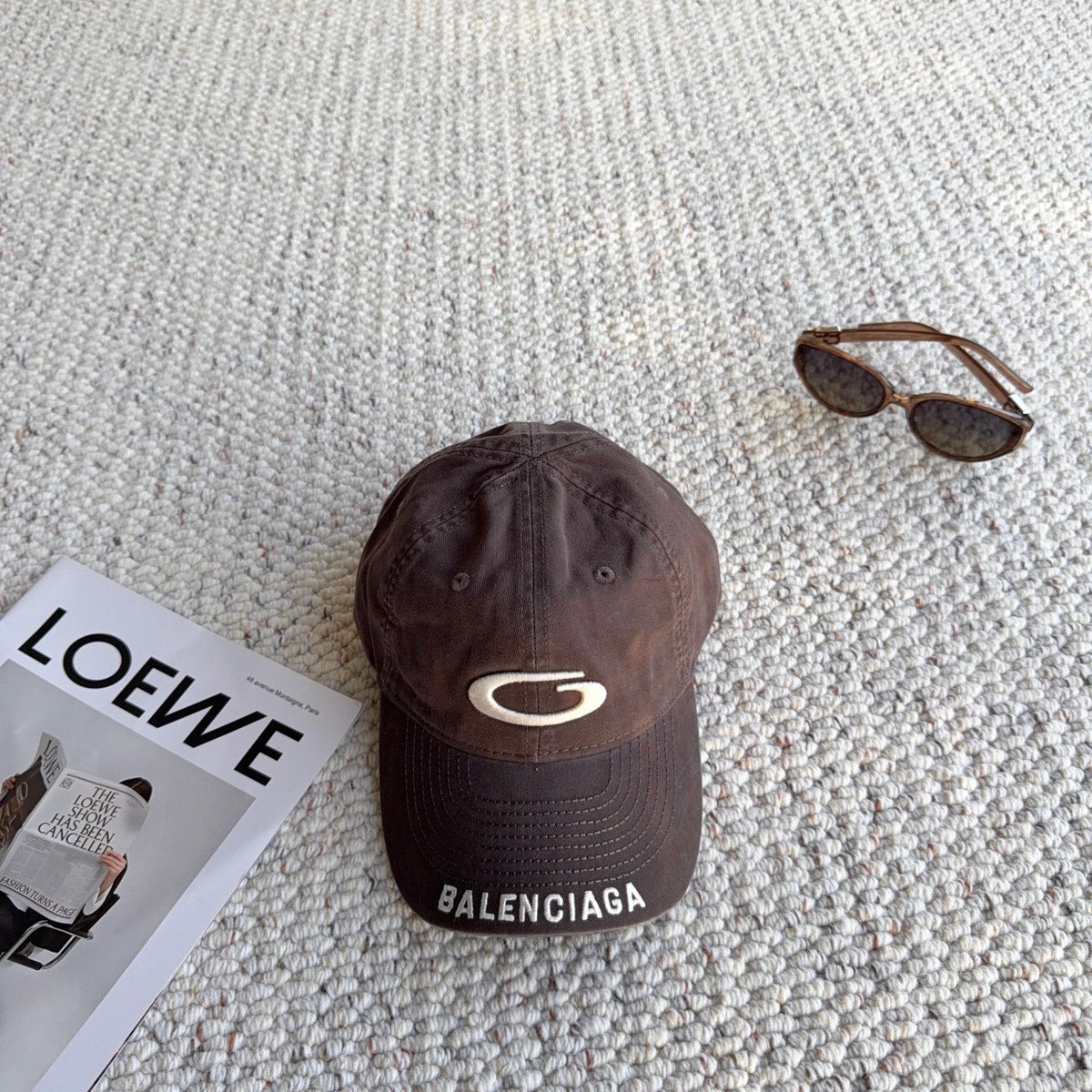 Balenciaga 2026 Loop Sports Icon Cap Hat Cotton 550317