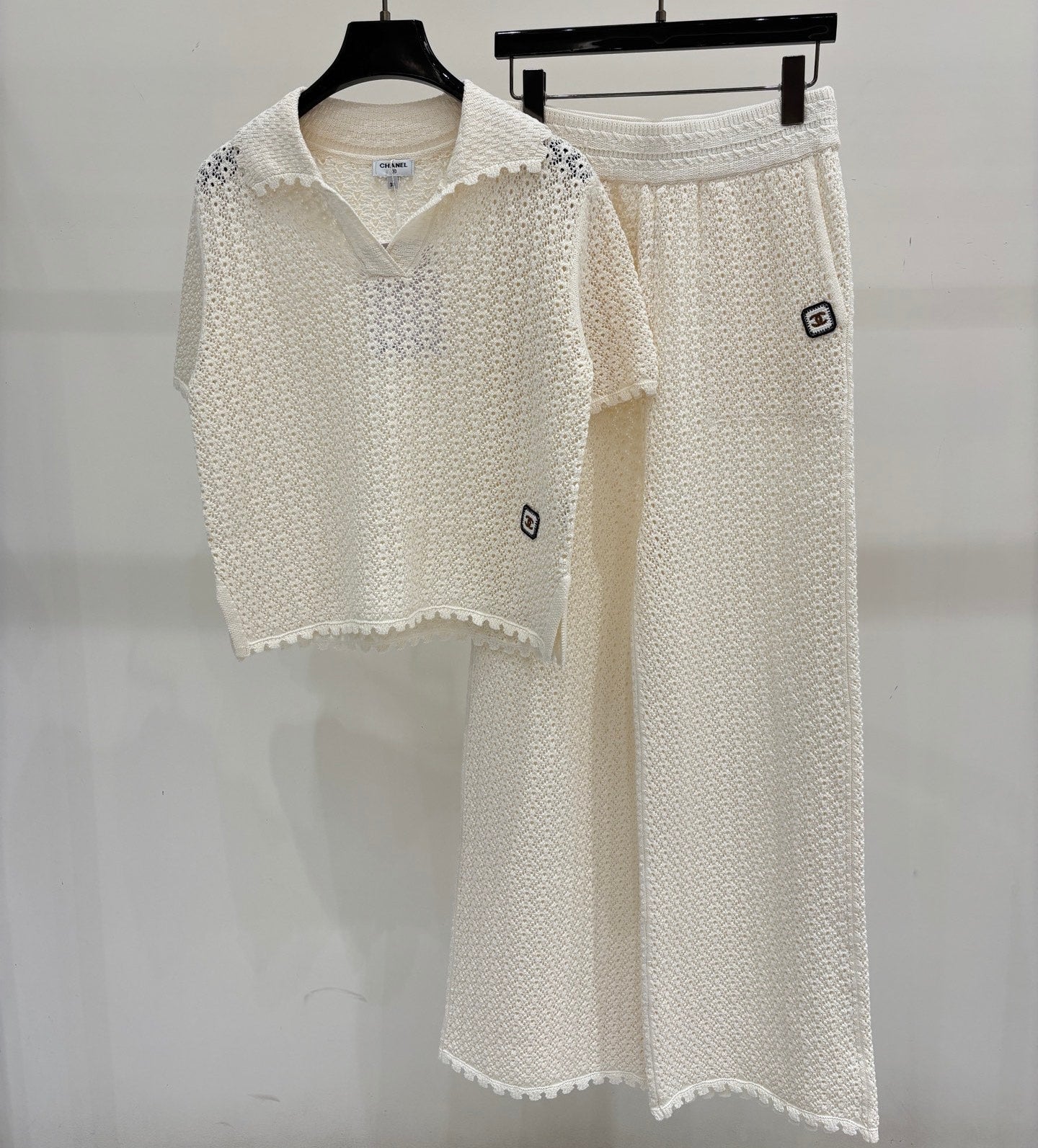 Chanel 2026 Knit Set Cream Cotton 394759