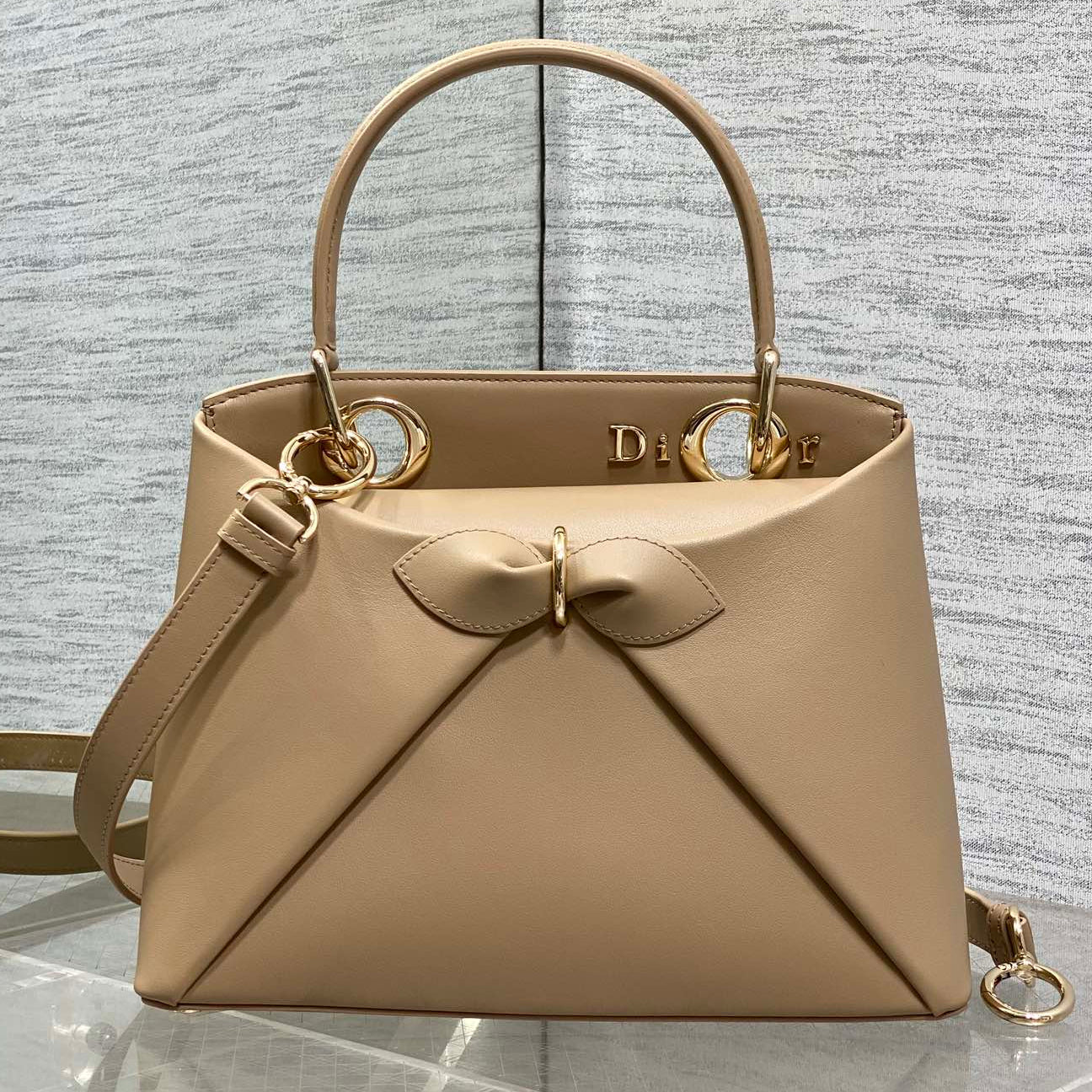 Dior 2025 Bow Bag 28cm Leather