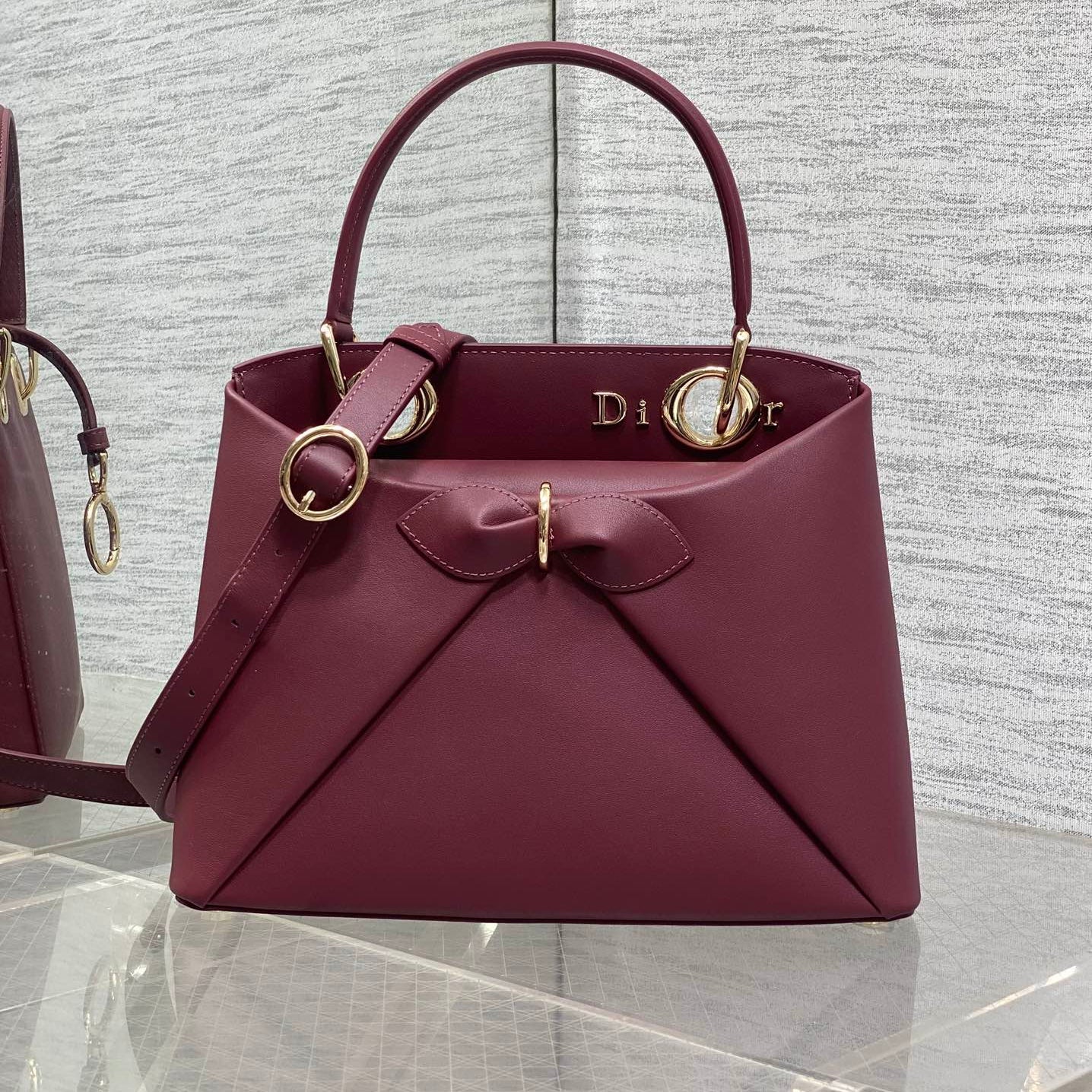 Dior 2025 Bow Bag 28cm Leather