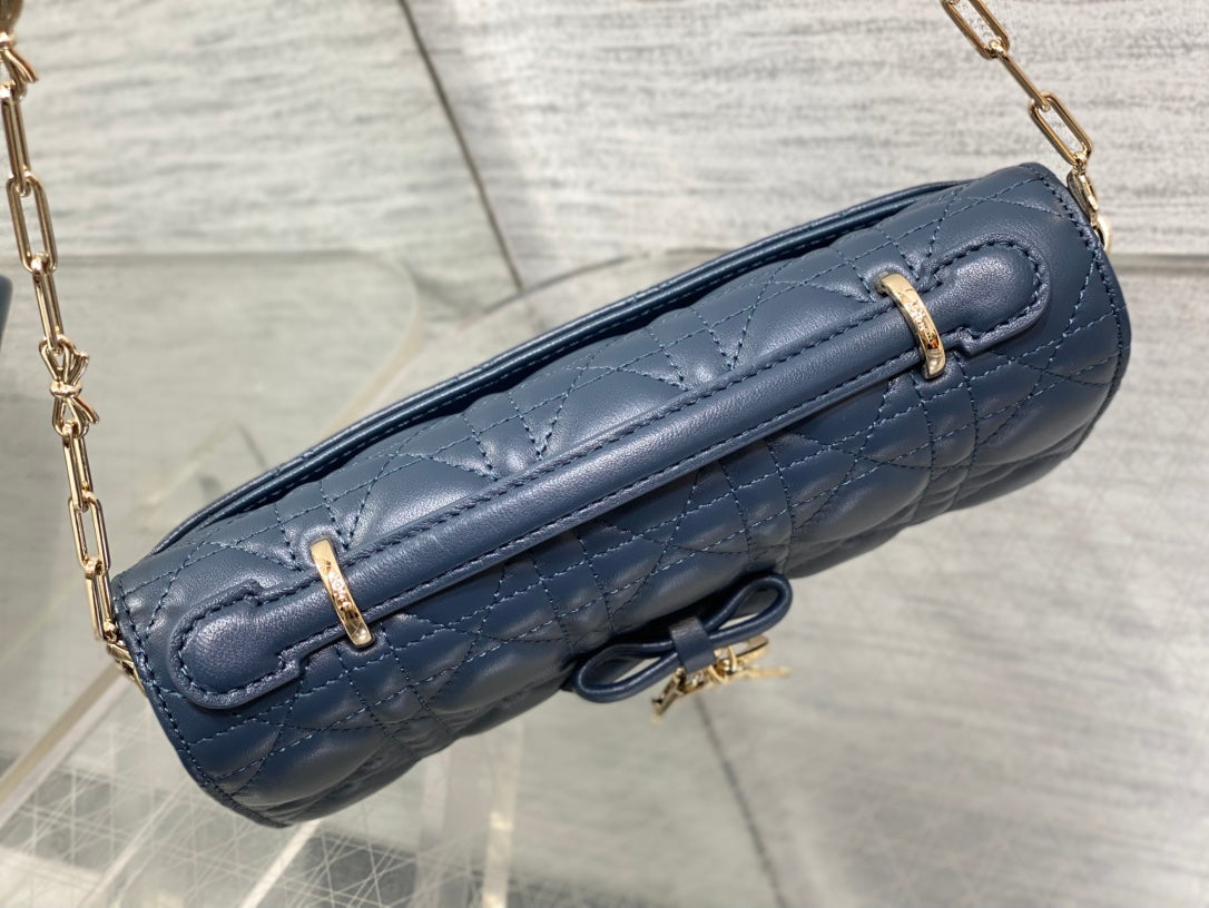 Dior 2026 My Dior Bag 21cm Navy Blue Lambskin 289008