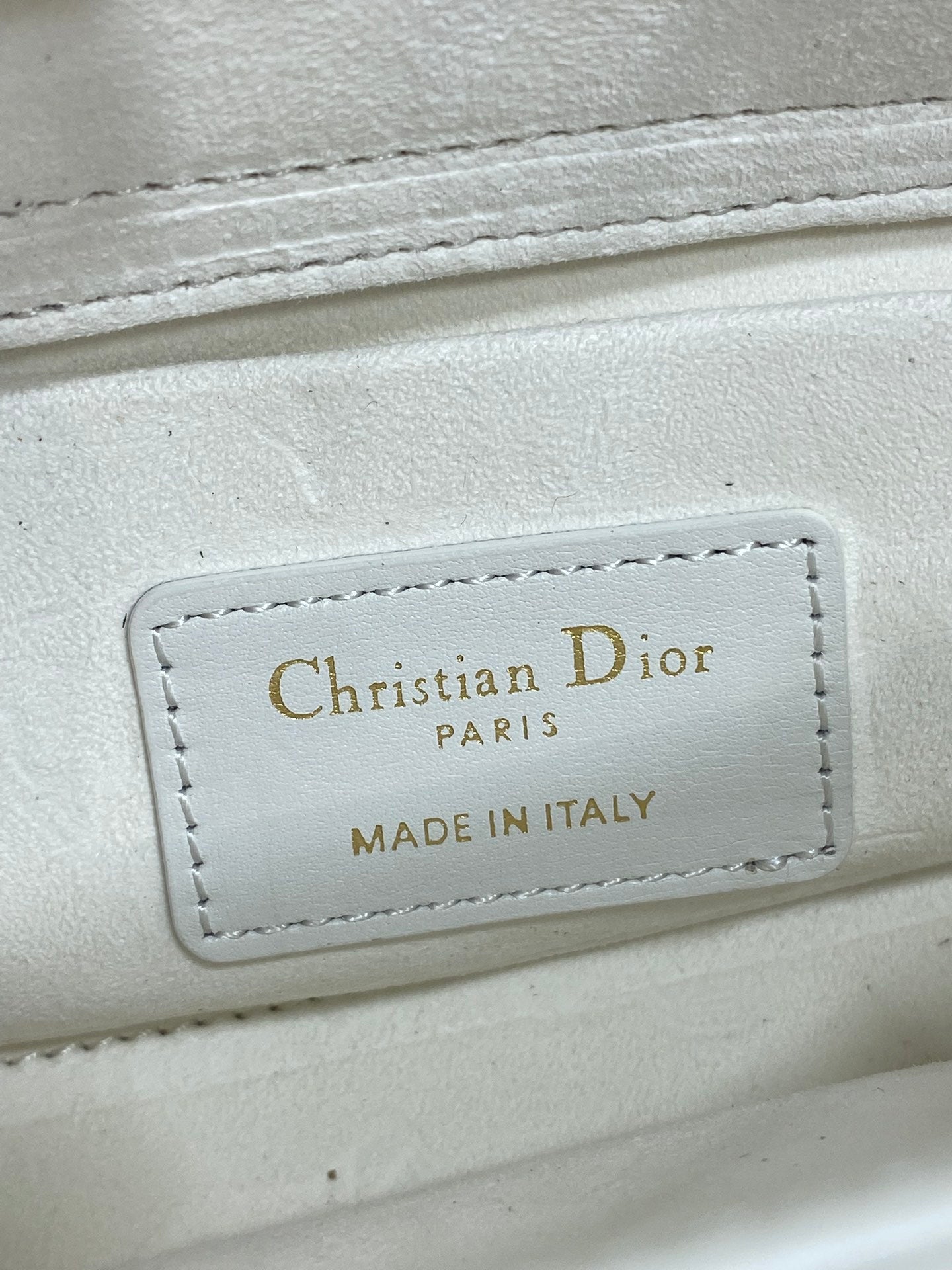 Dior 2026 Lady Bow D-Joy Bag White Black Lambskin With Diamond Hardware 284141