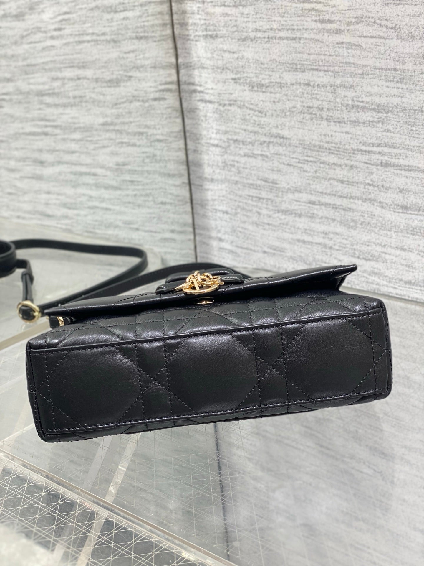 Dior 2026 My Tender Dior Top Handle Bag 21cm Lambskin