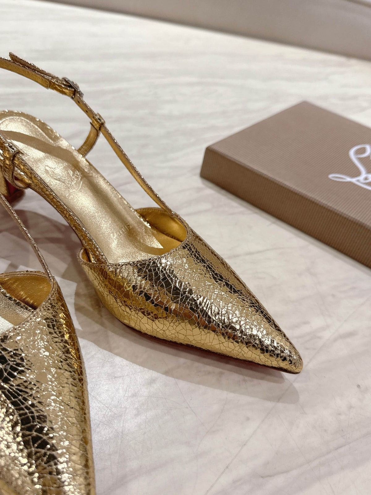 CL 25 Slingback Gold Original Fabric 335141