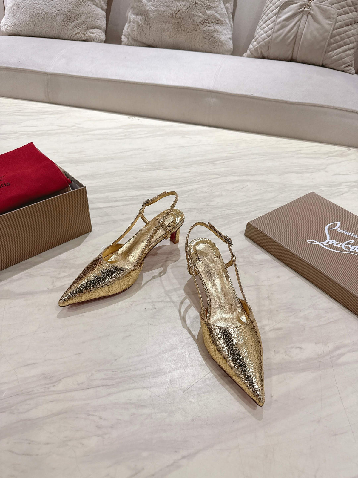CL 25 Slingback Gold Original Fabric 335141