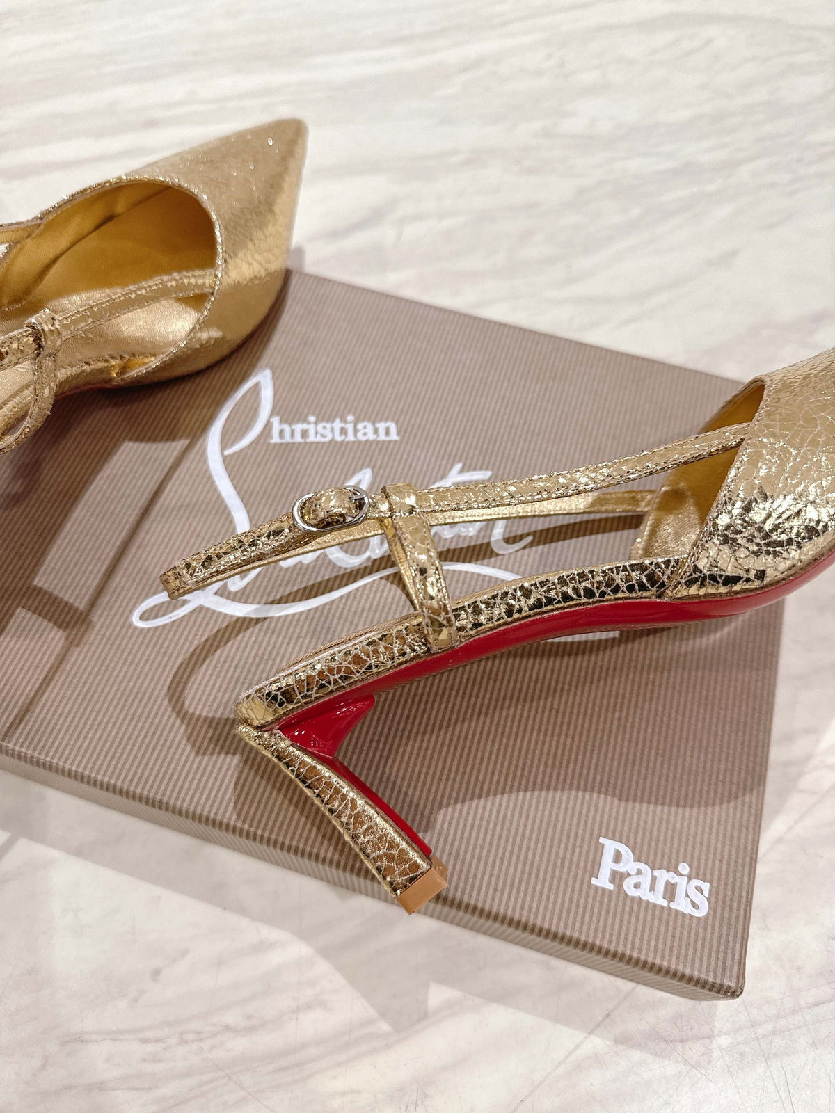 CL 25 Slingback Gold Original Fabric 335141