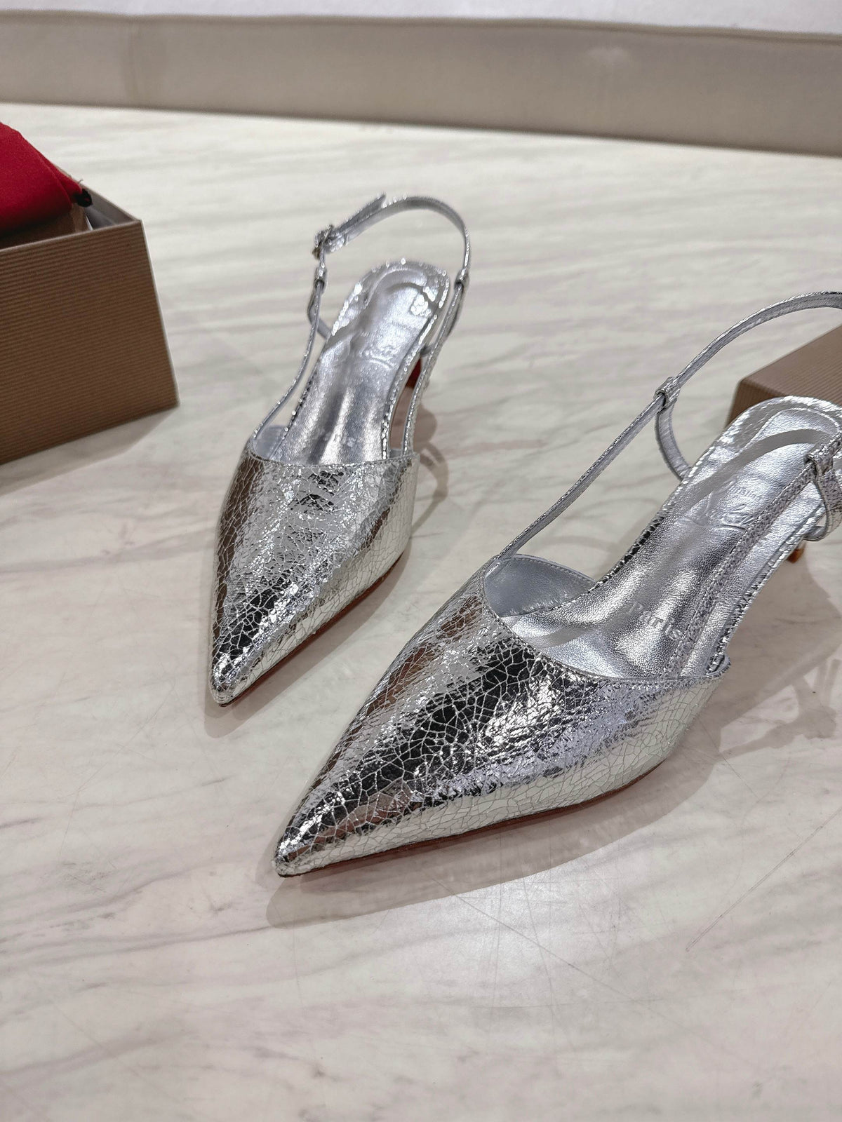 CL 25 Slingback Silver Original Fabric 335143