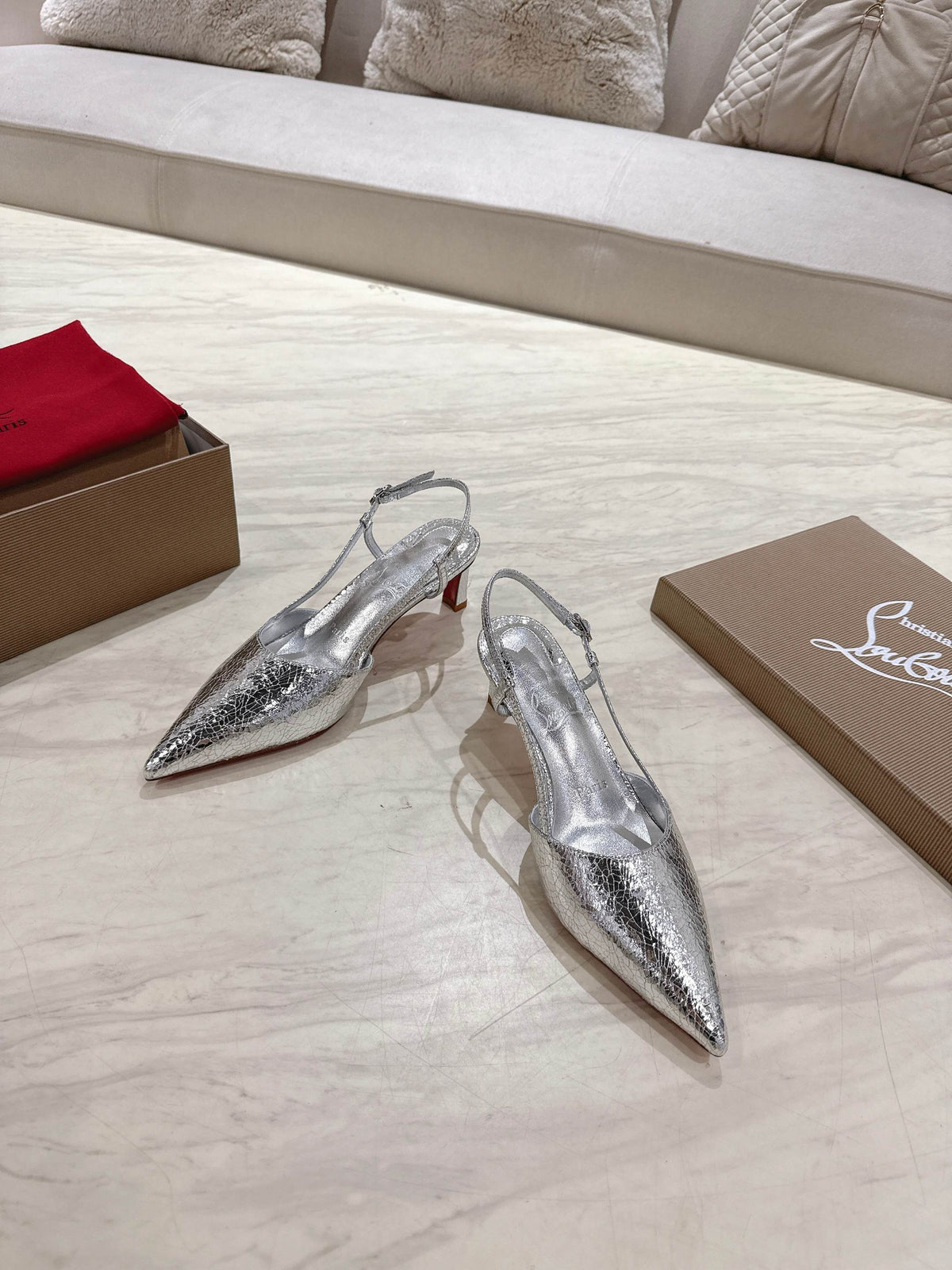 CL 25 Slingback Silver Original Fabric 335143